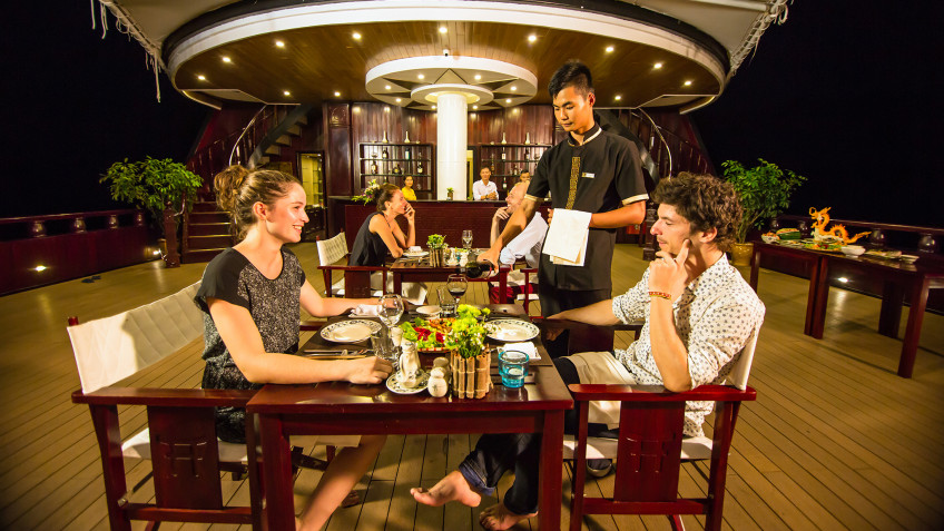 Enjoy tropical set menu dinner