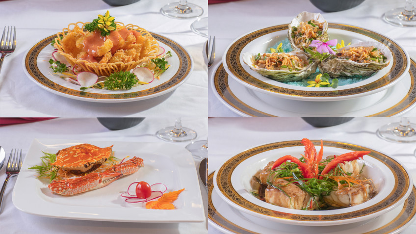 Orchid Premium Cruise: Exquisite cuisine decoration
