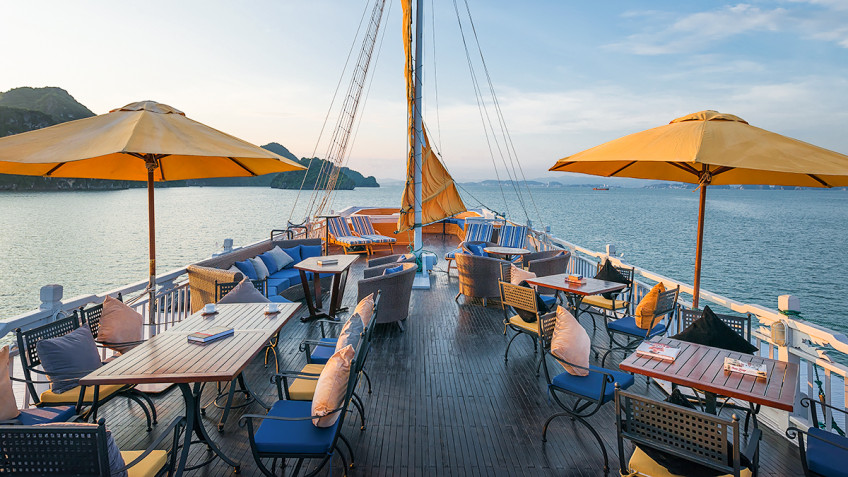 Glorious scenery from L'Odyssée Sundeck