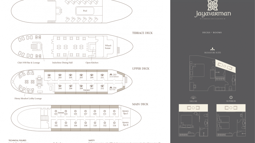 Heritage Line Jayavarman Deck Plan