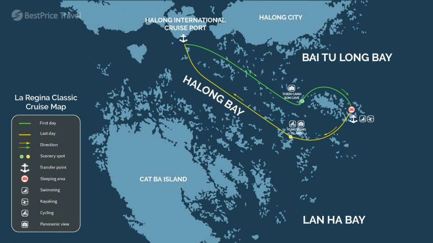 La Regina Classic Cruise Map