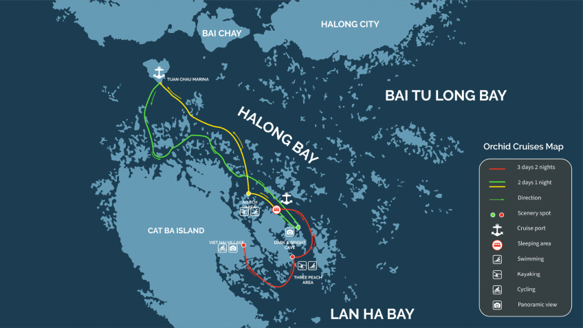 Orchid Classic Cruise Map