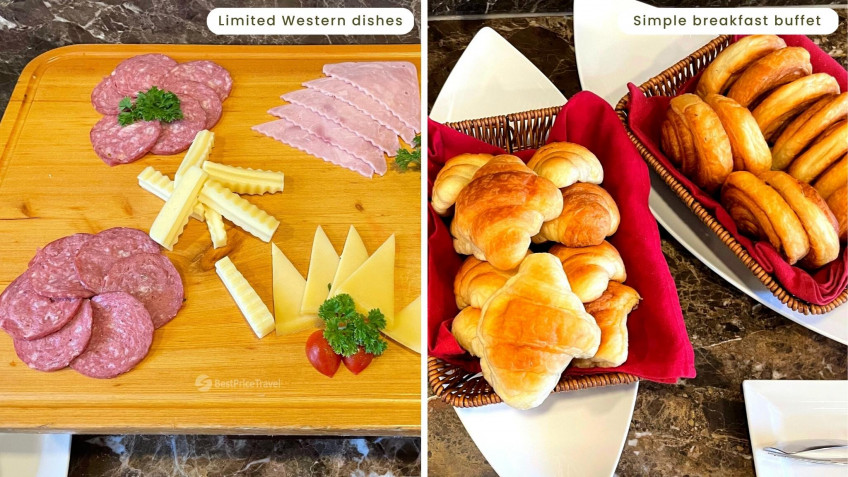 Orchid Trendy Cruise: Few options of Western dishes