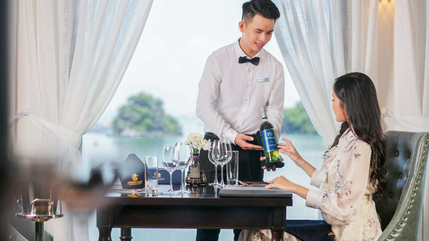 Hermes Cruise: Professional Staff Serves Guest