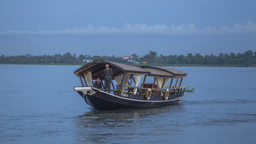 Sailing Among Emerald River