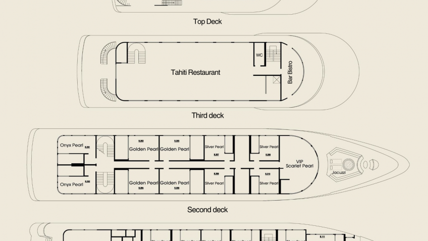 Scarlet Pearl Cruise: Scarlet Pearl Deck Plan