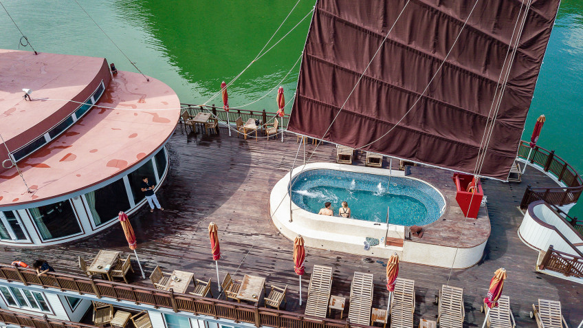 Heritage Line Ginger Cruise: Terrace deck from sky view