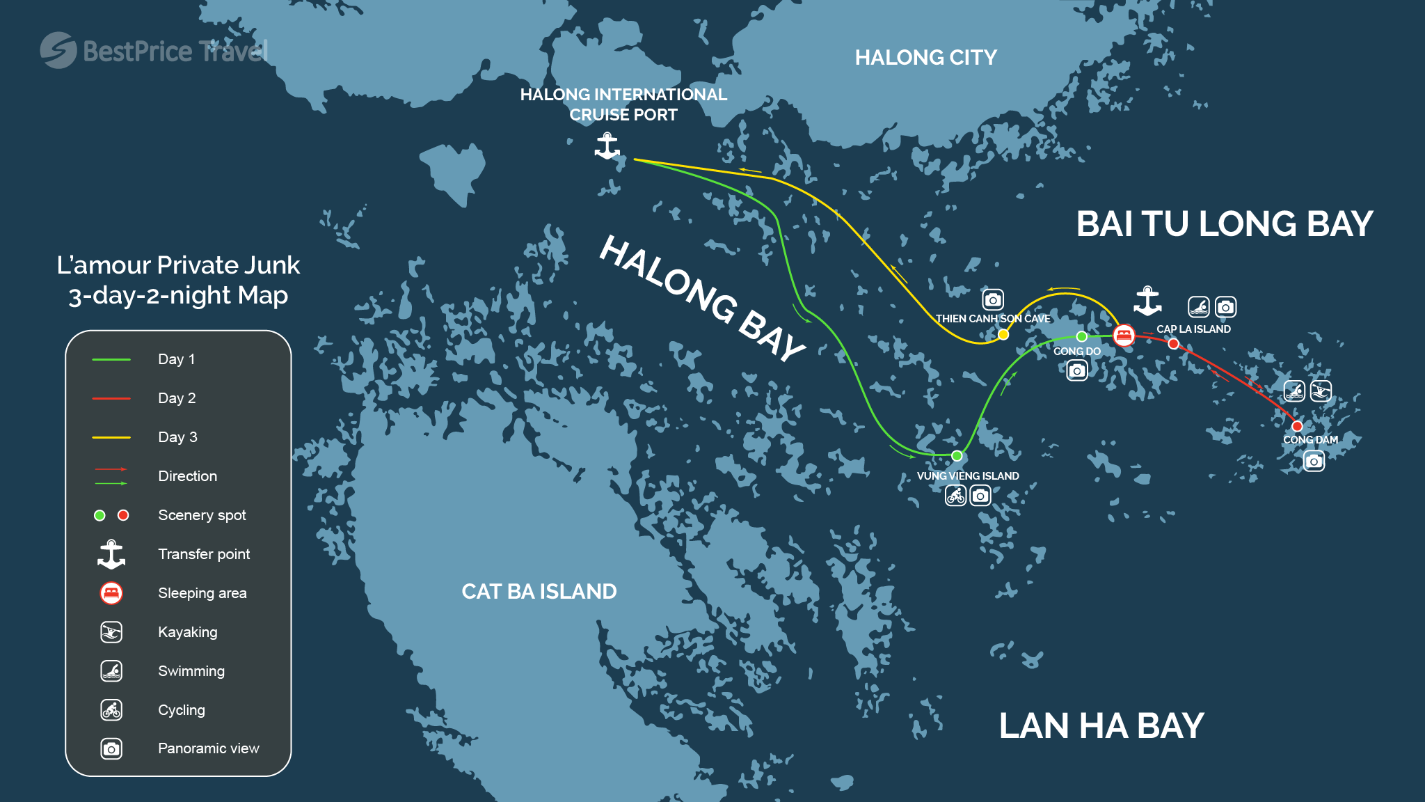 2 nights on private cruise trip