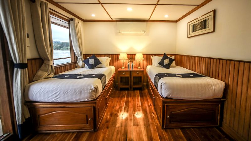 Laos Pandaw Twin Cabin