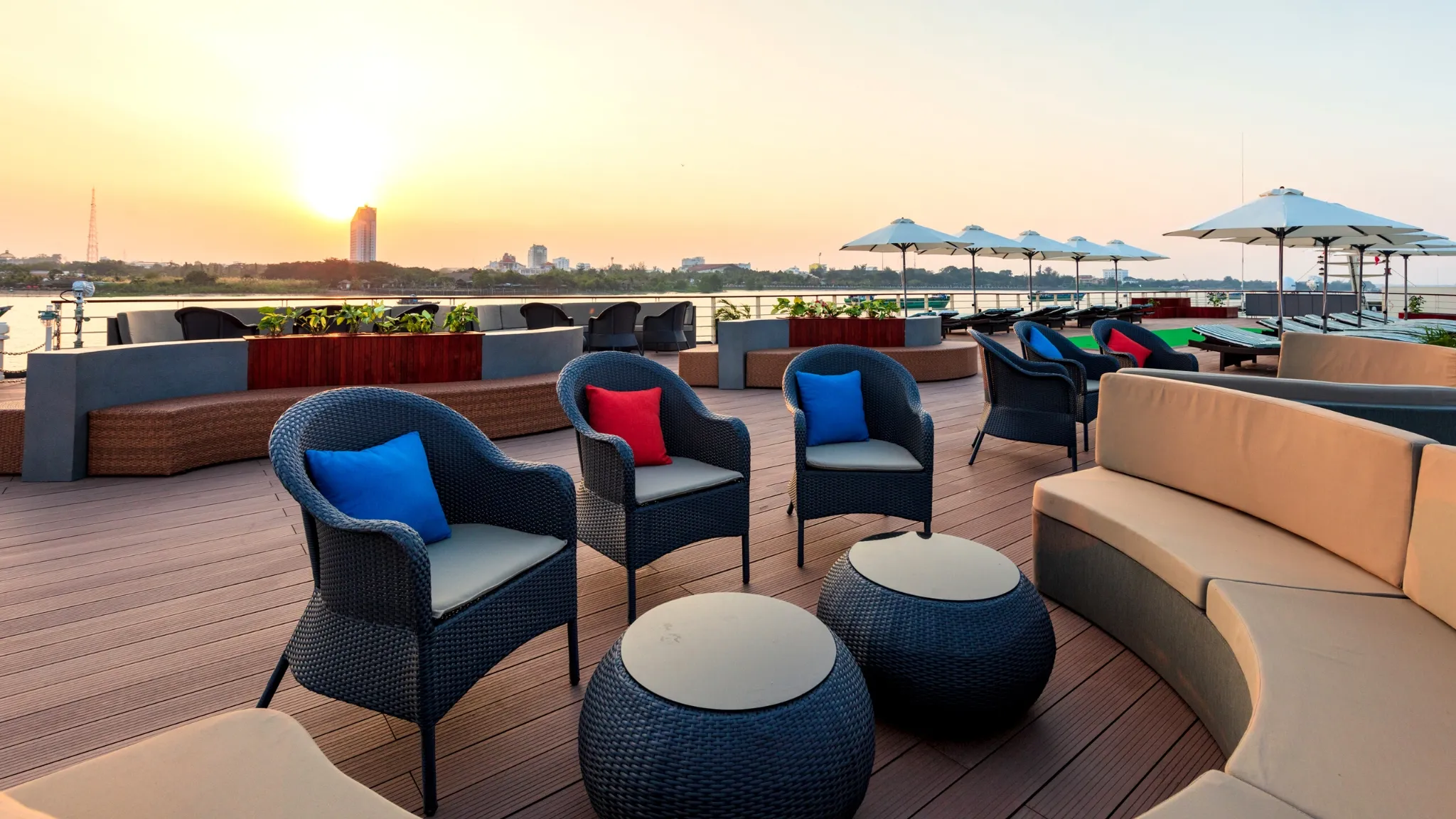 River View From High End Infinity Pool Bar