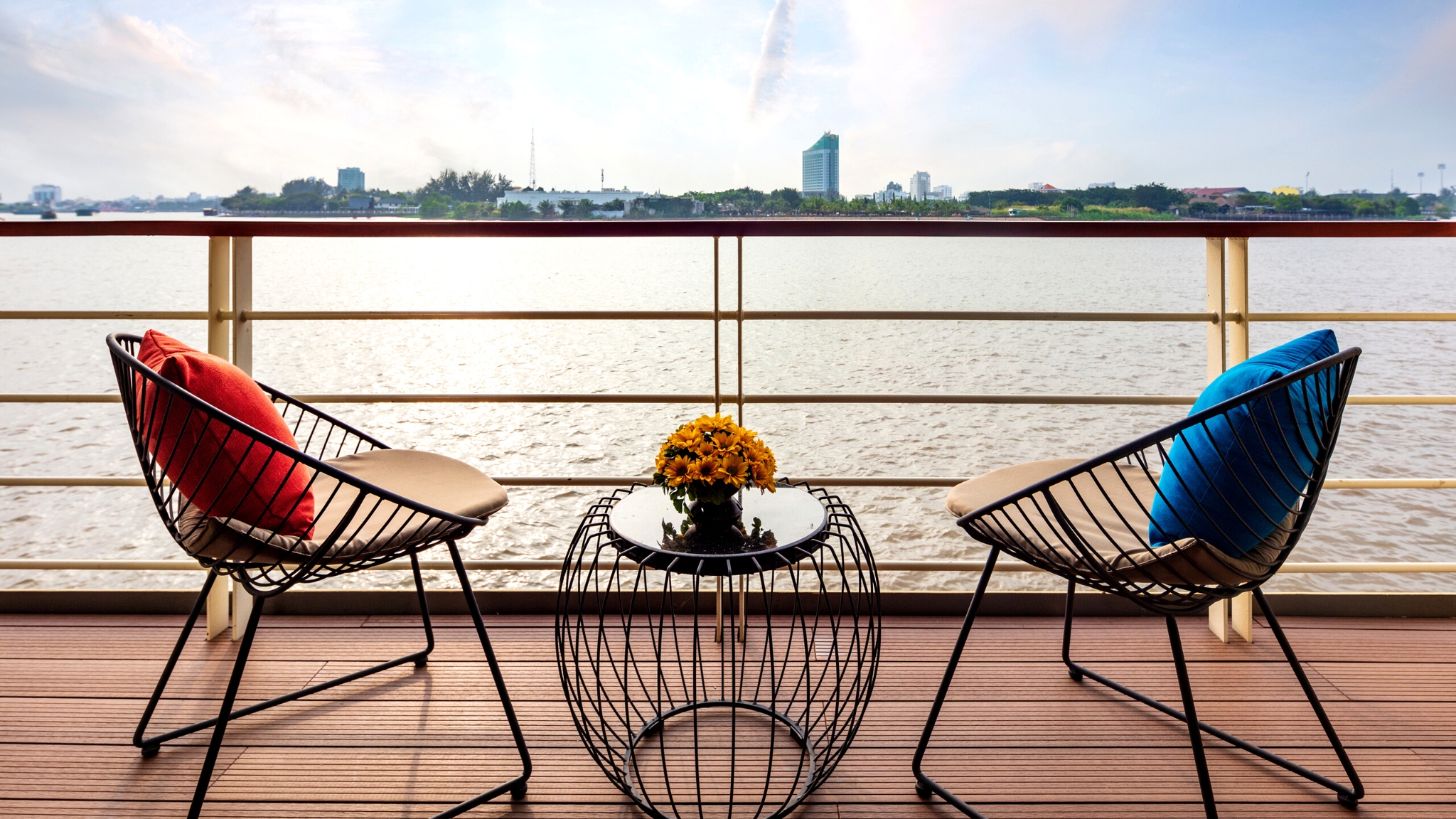 Beautiful River View From Private Balcony