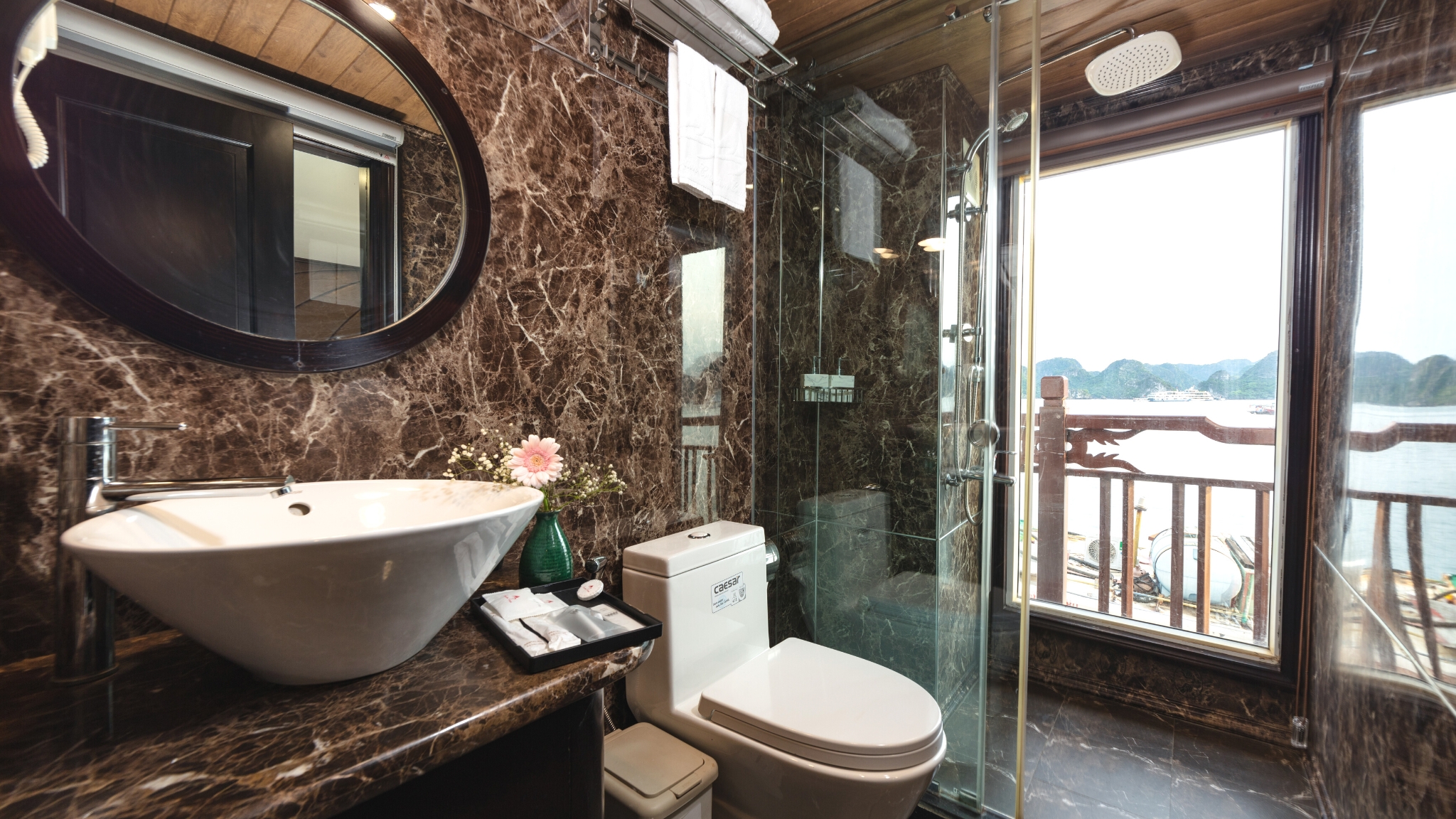 Bathroom With Beautiful Bay View