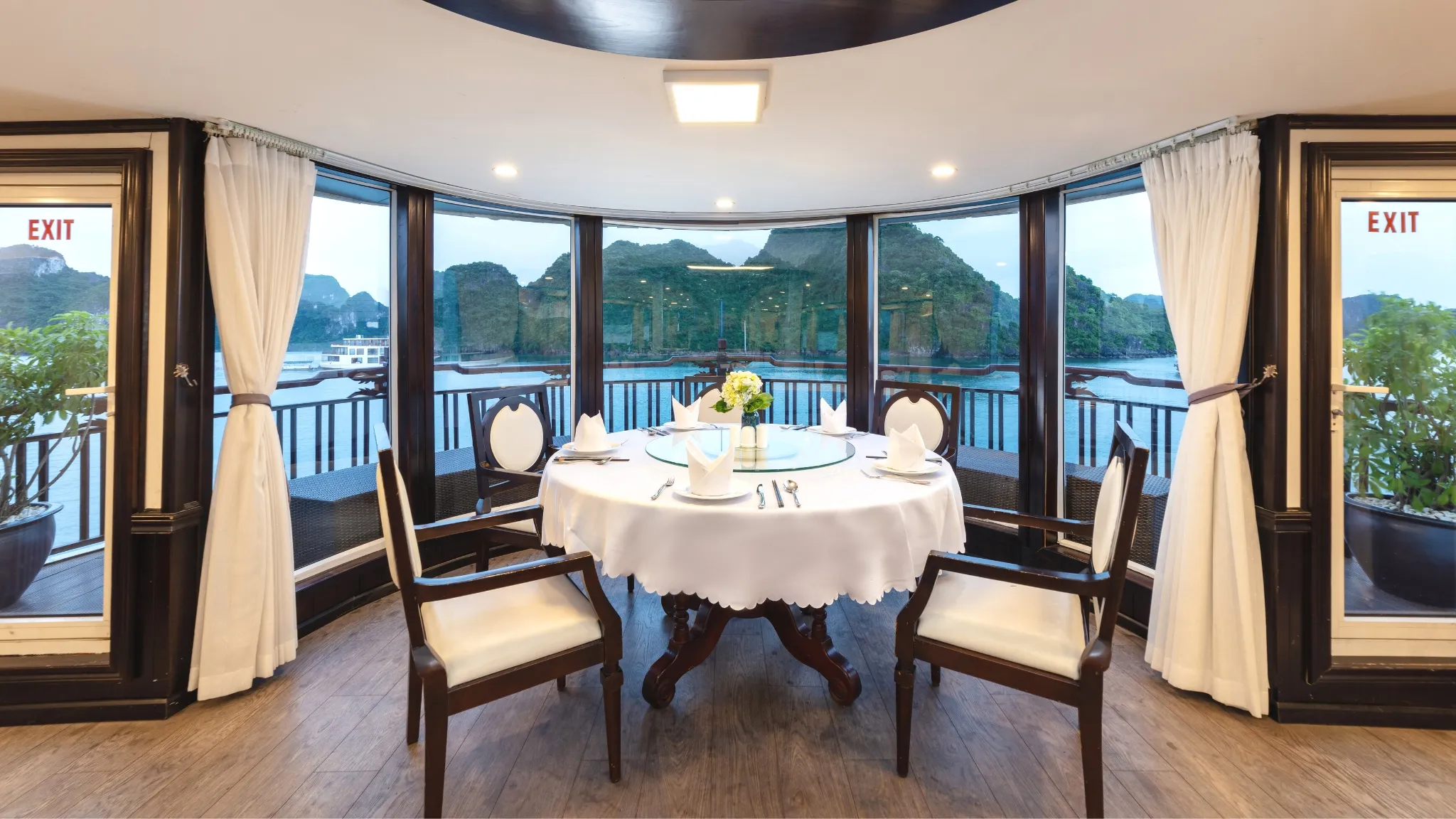 Table Set Near Great Bay View