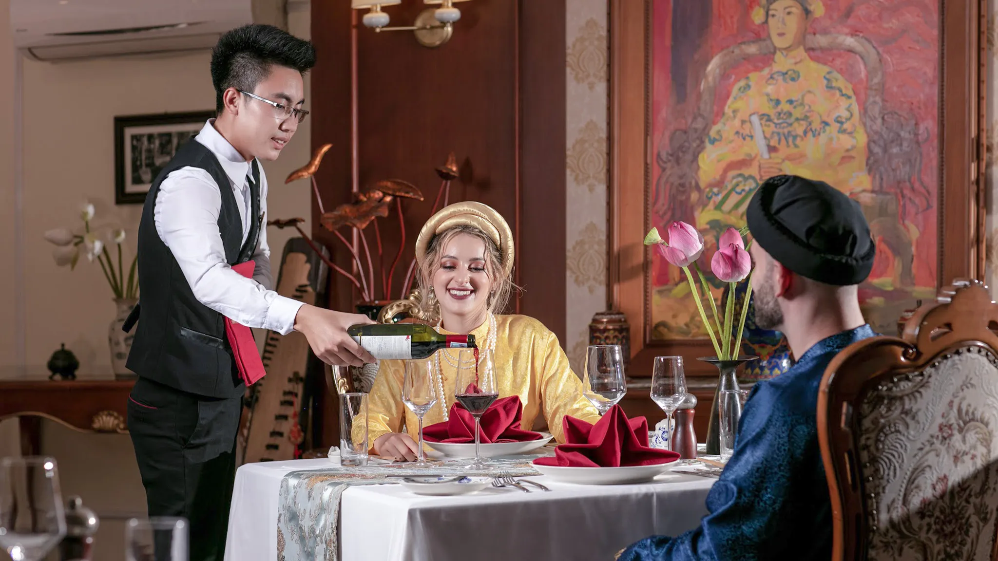 Wear Ao Dai and enjoy dinner