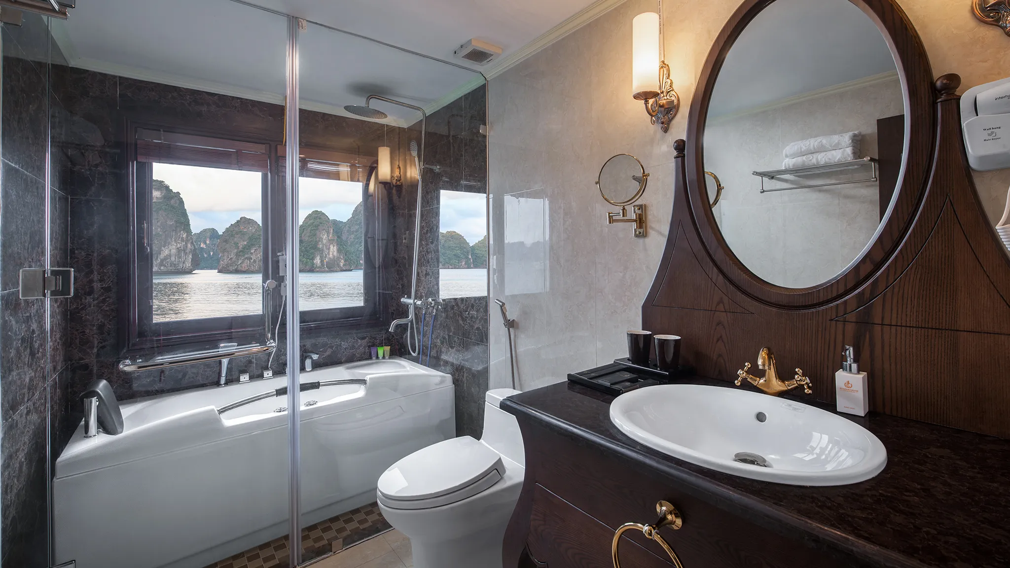 Bathroom with deluxe amenities