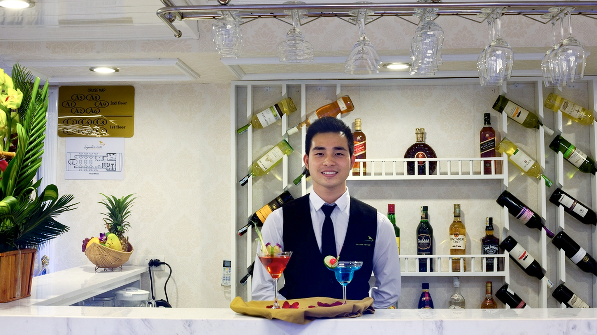 Friendly and nice staff enhances the overall experience during the cruise