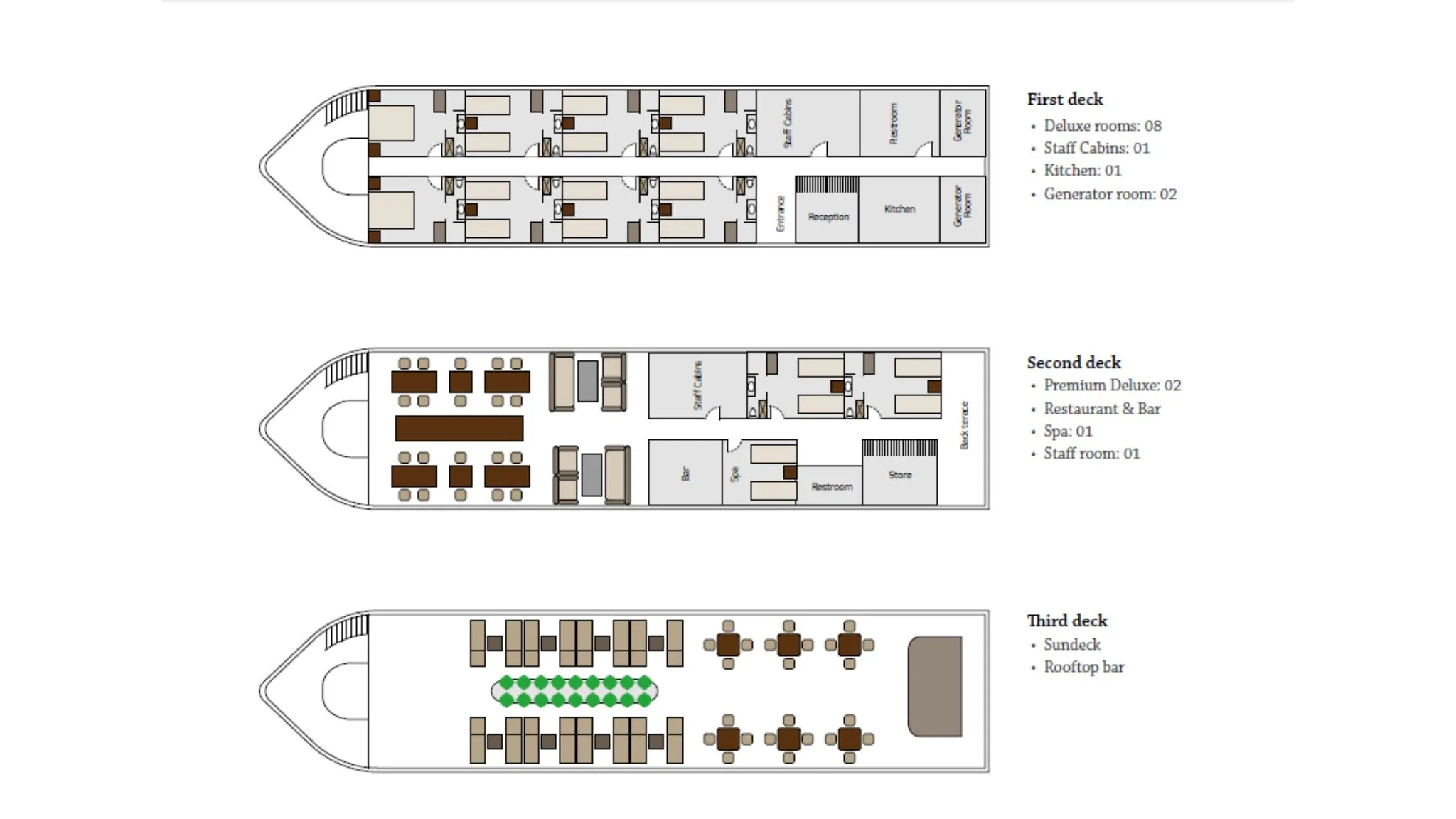 Garden Bay Legend Cruise 1 Deck Plan