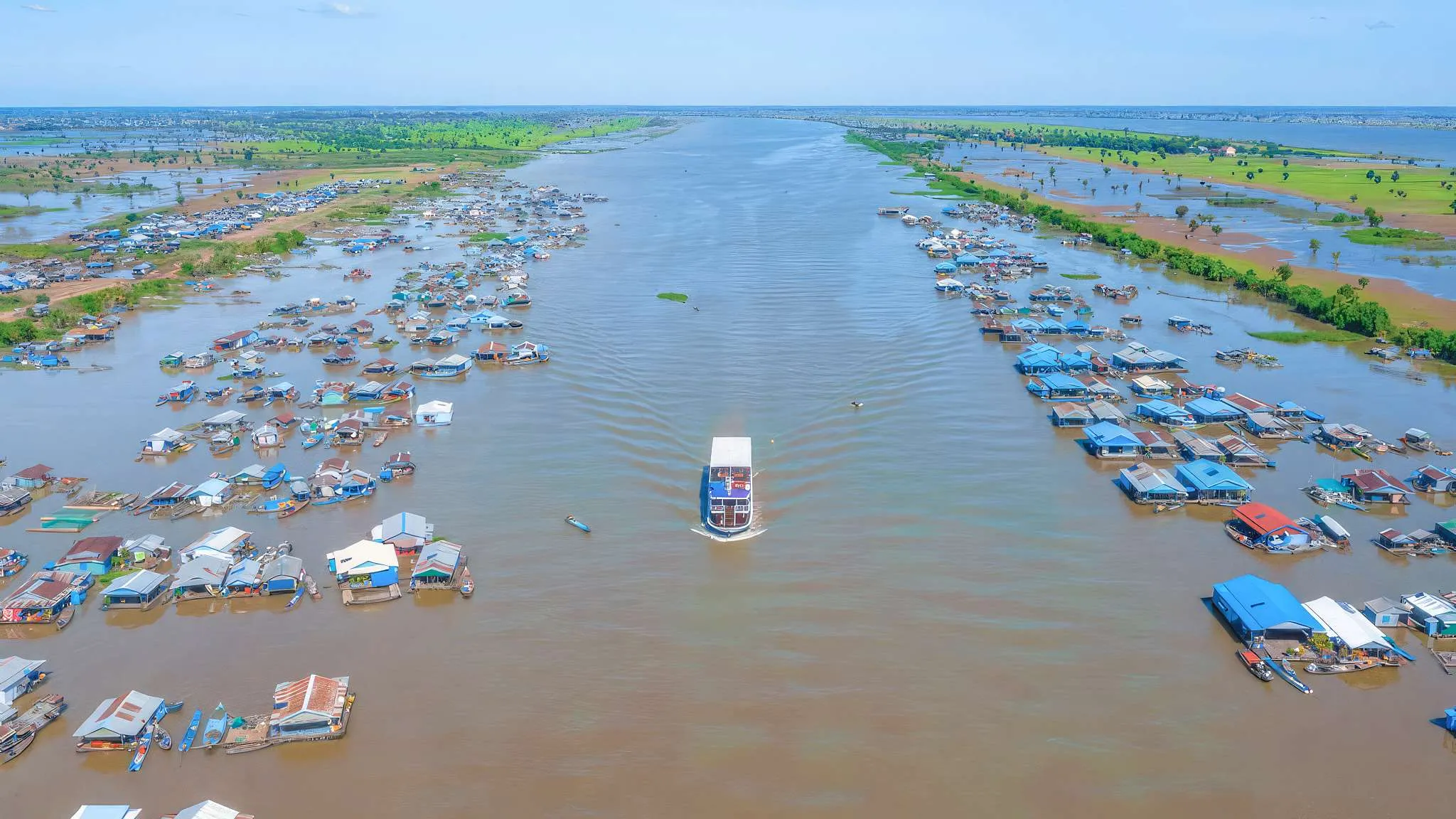 Visit floating villages