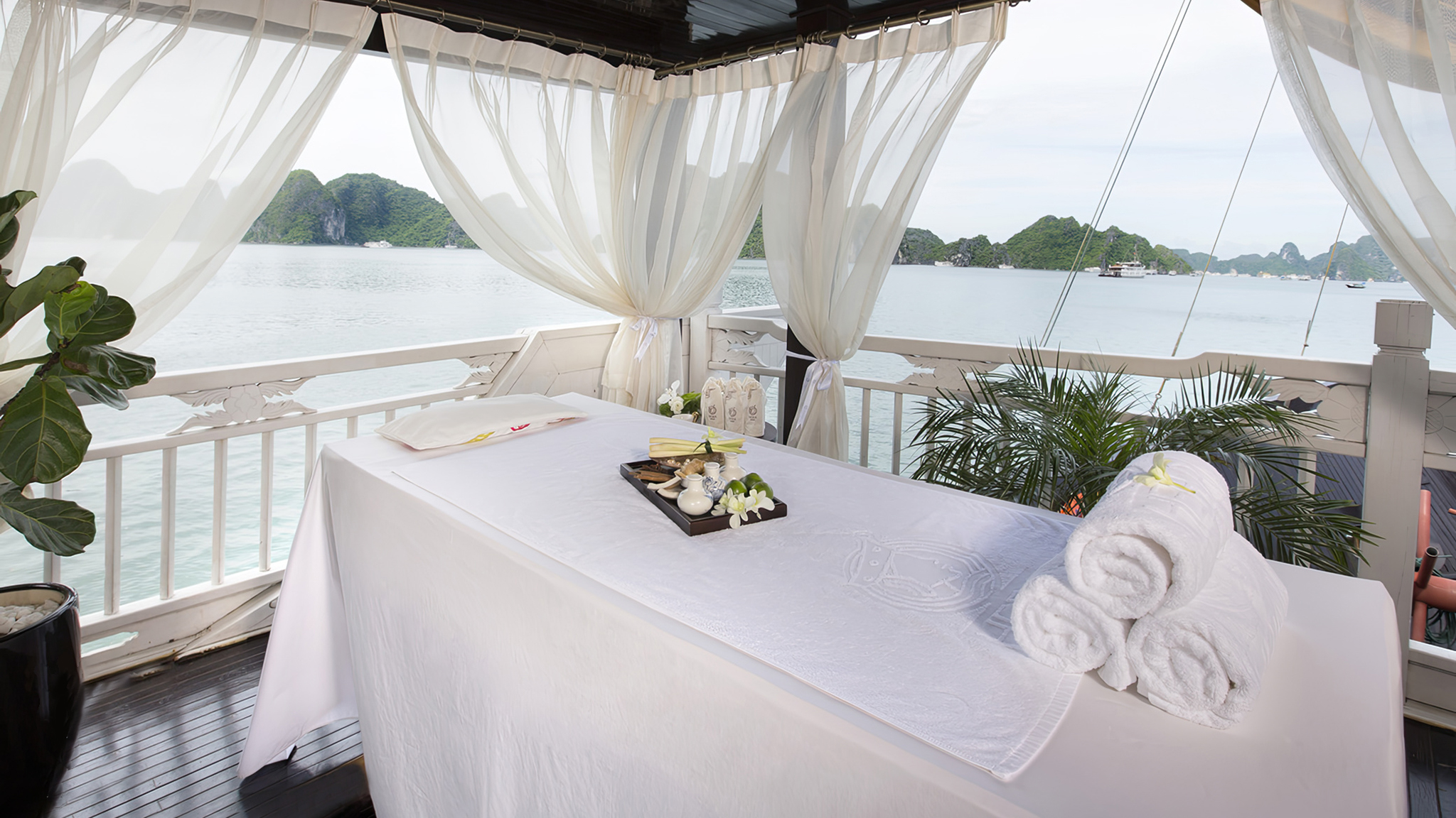 Booking an outdoor massage session is a nice way to relax and revive your energy.
