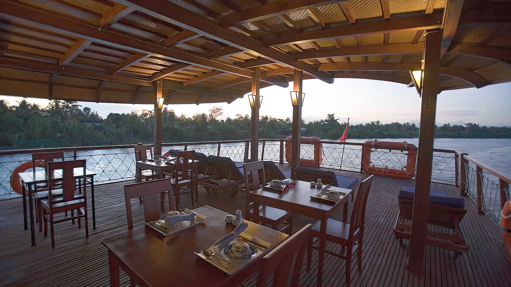 Outdoor dining area