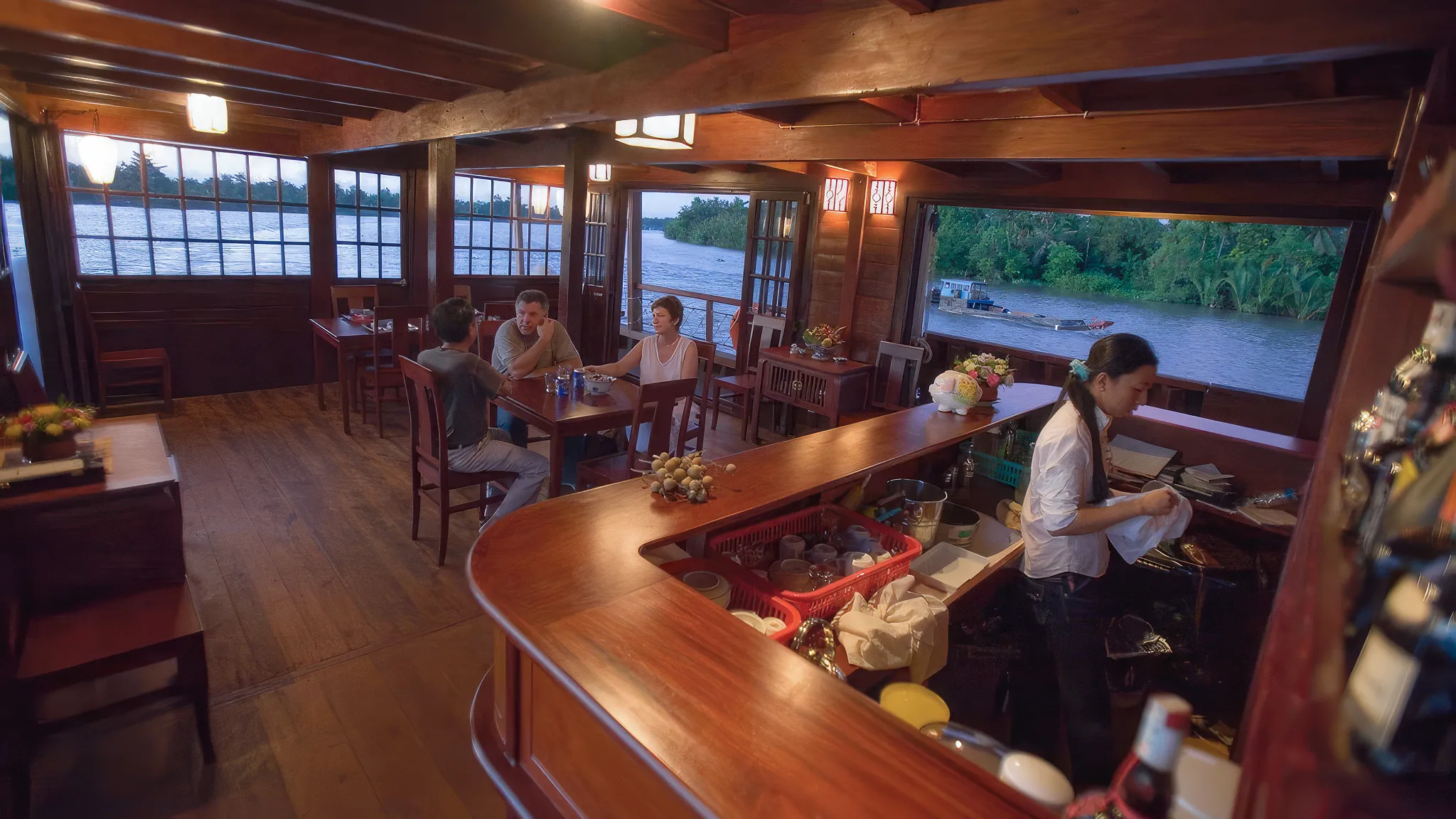 Cozy restaurant inside