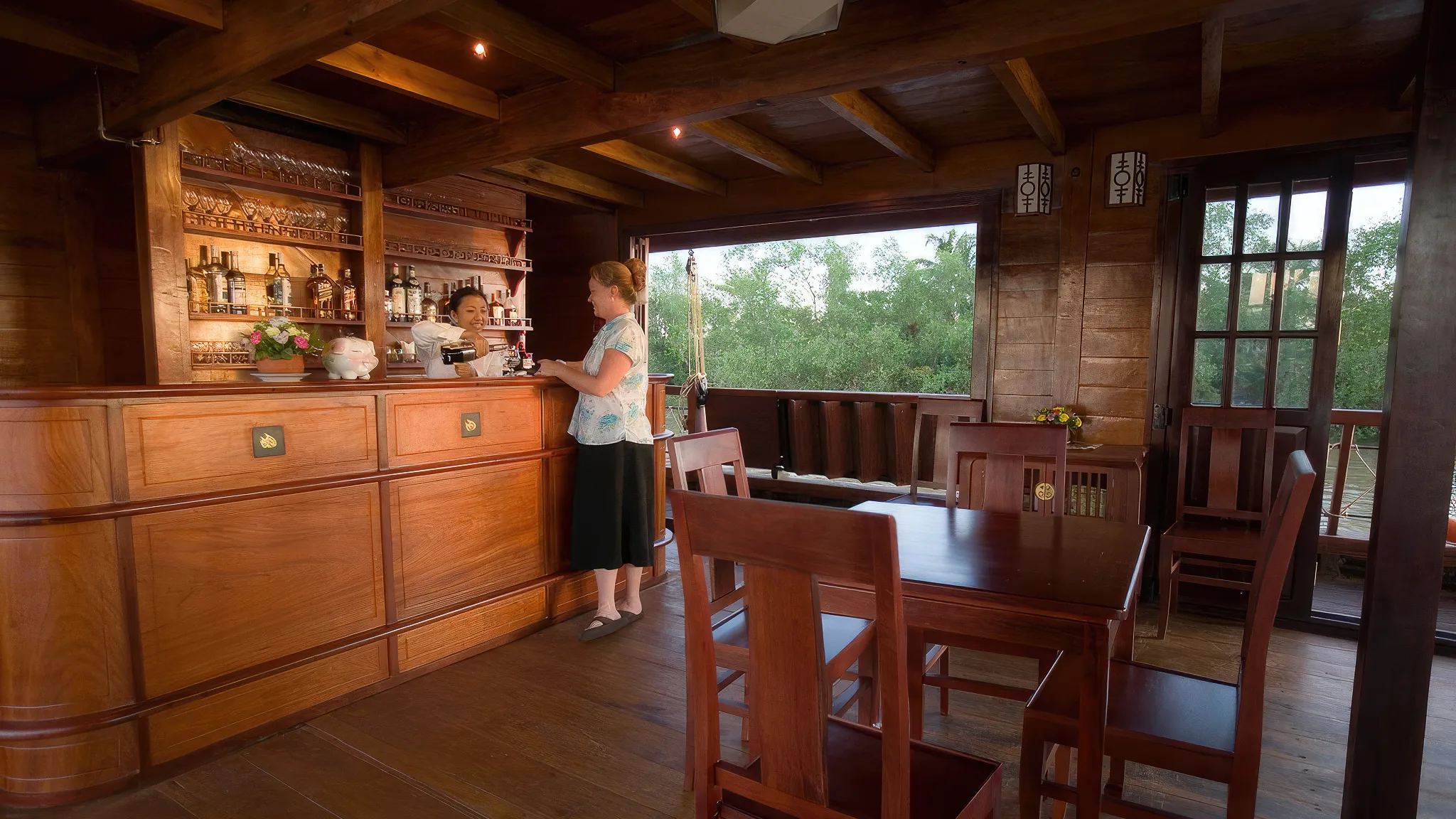Have a drink at the bar