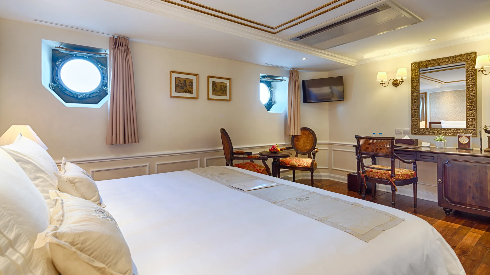 Spacious cabin onboard