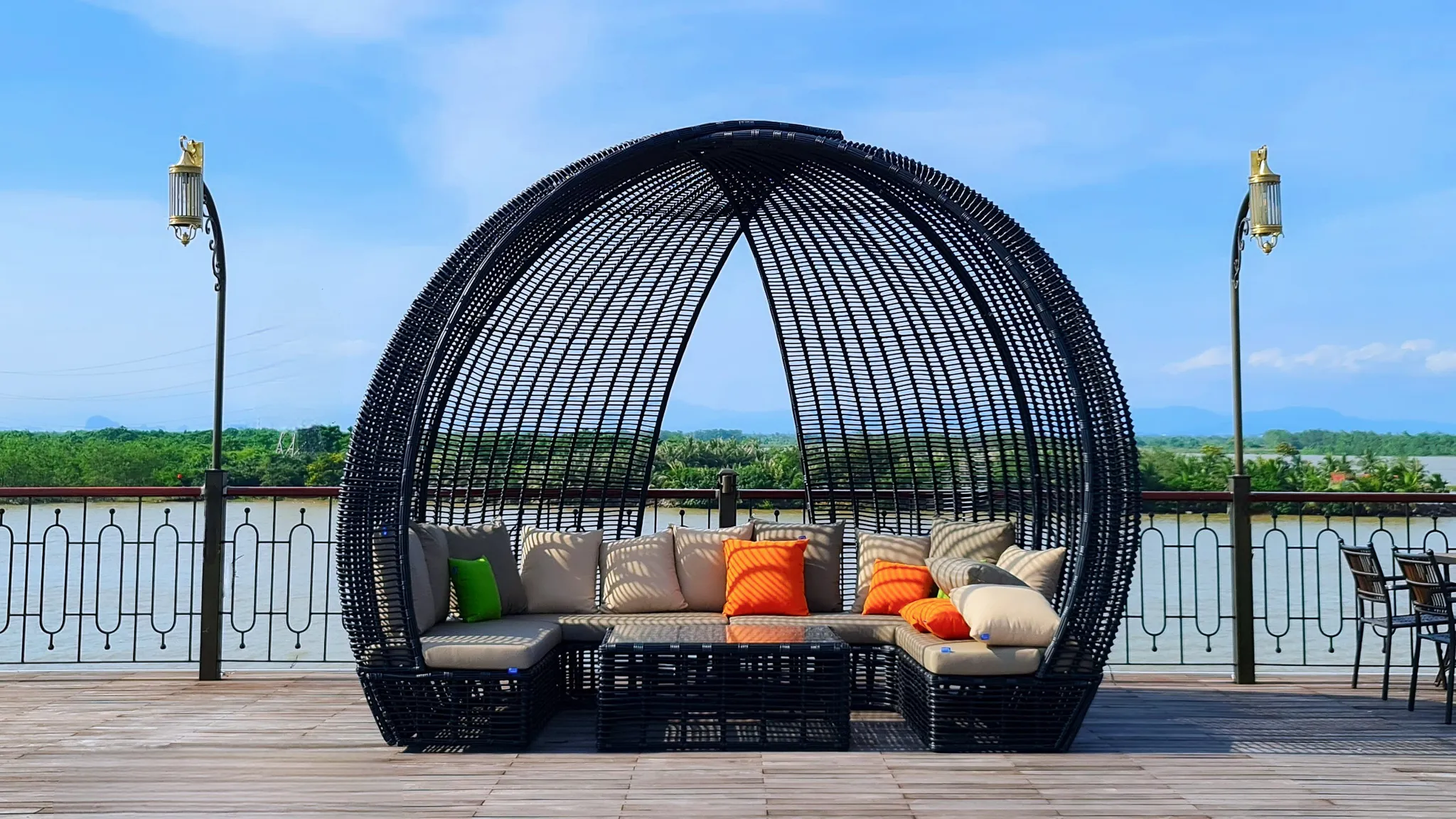 The relaxing chair onboard