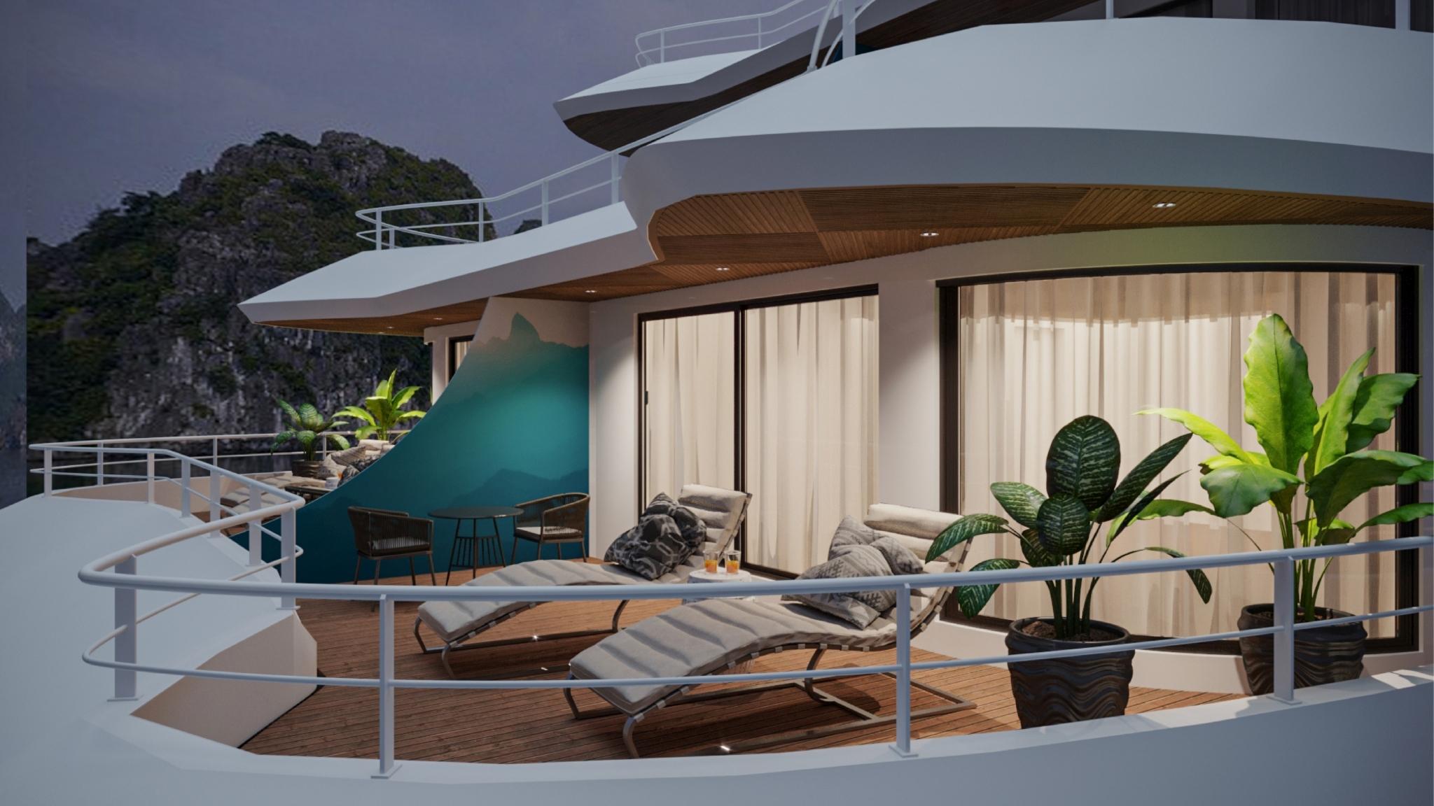 Spacious Private Balcony