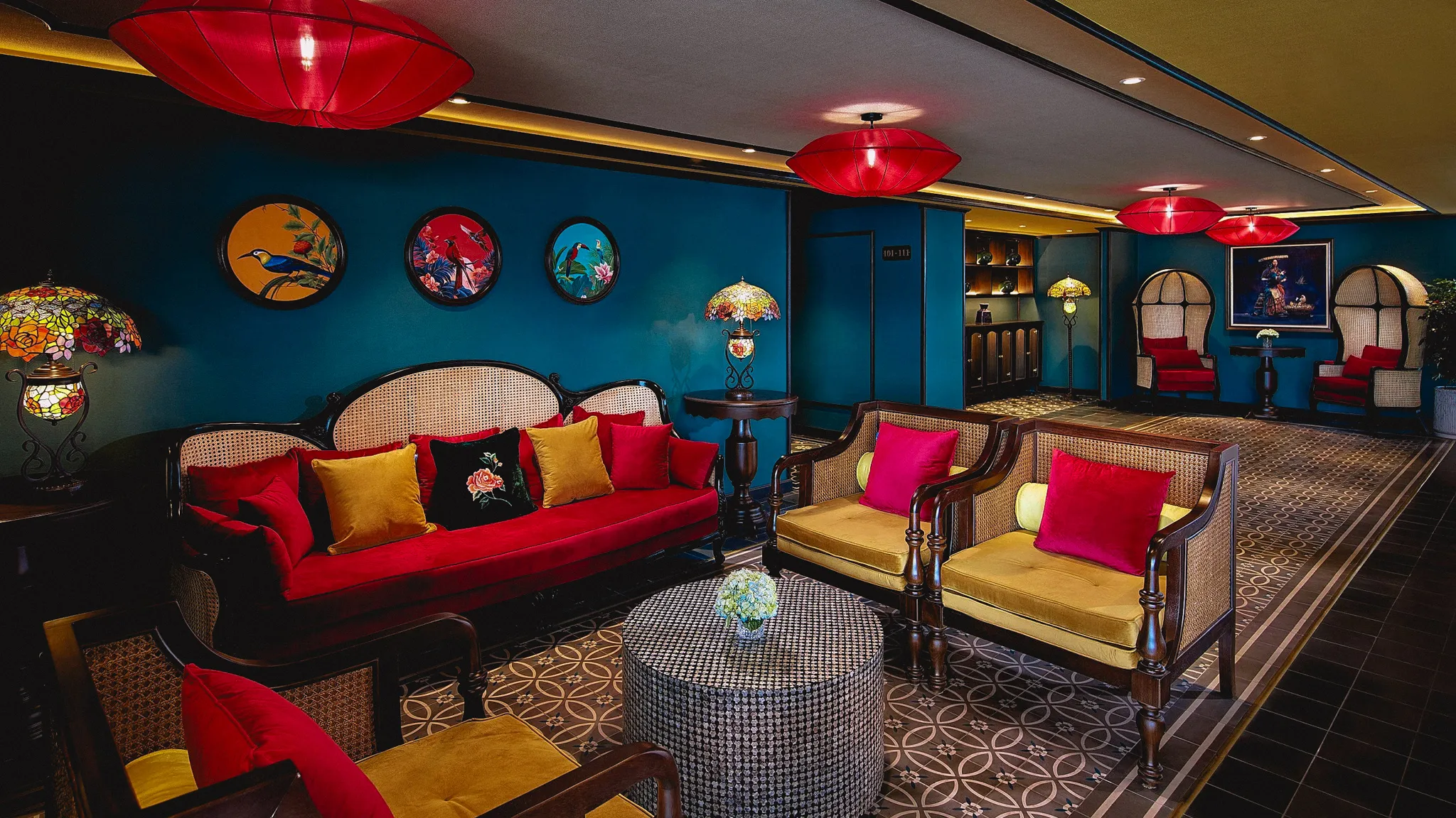 Cozy reception area