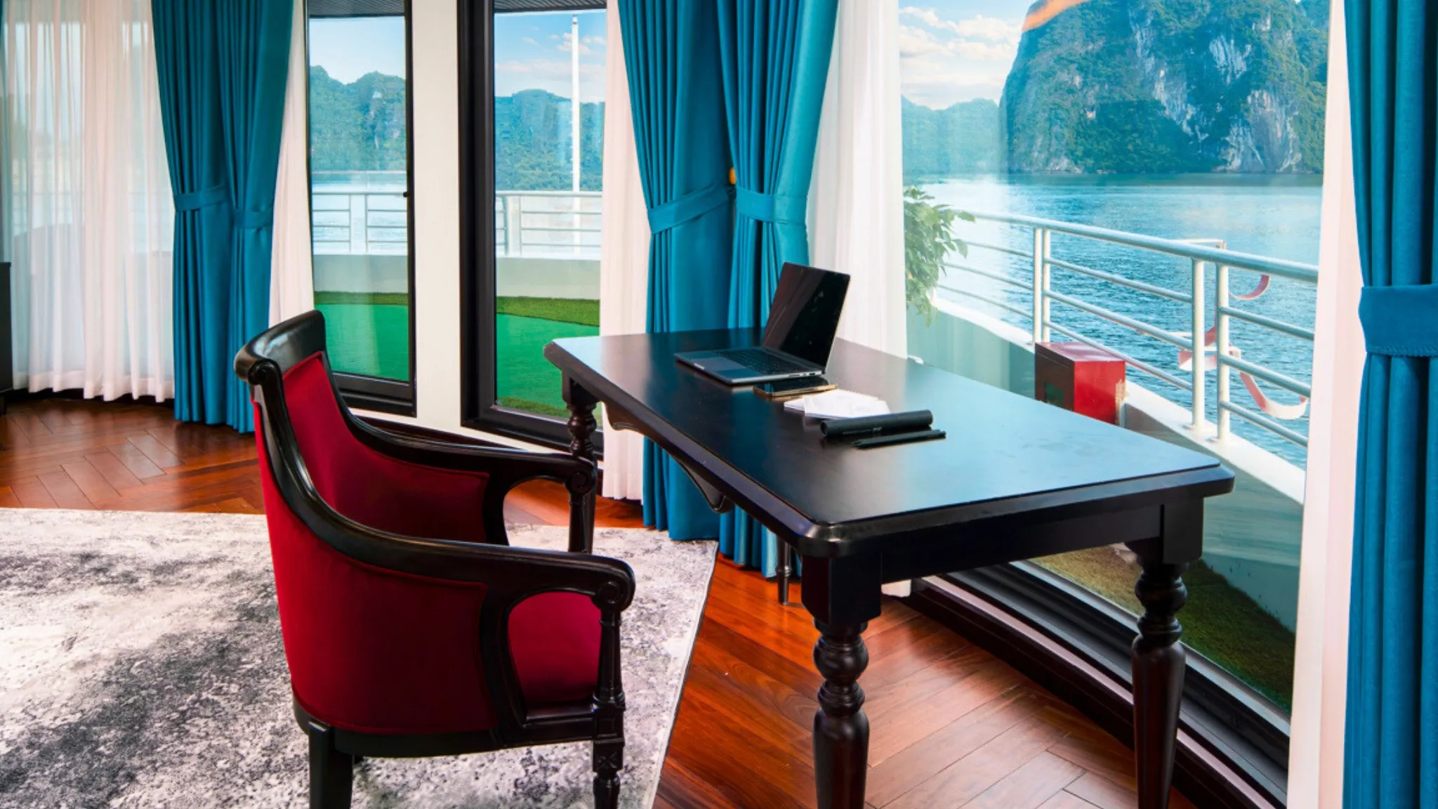Working Table overlooking the bay