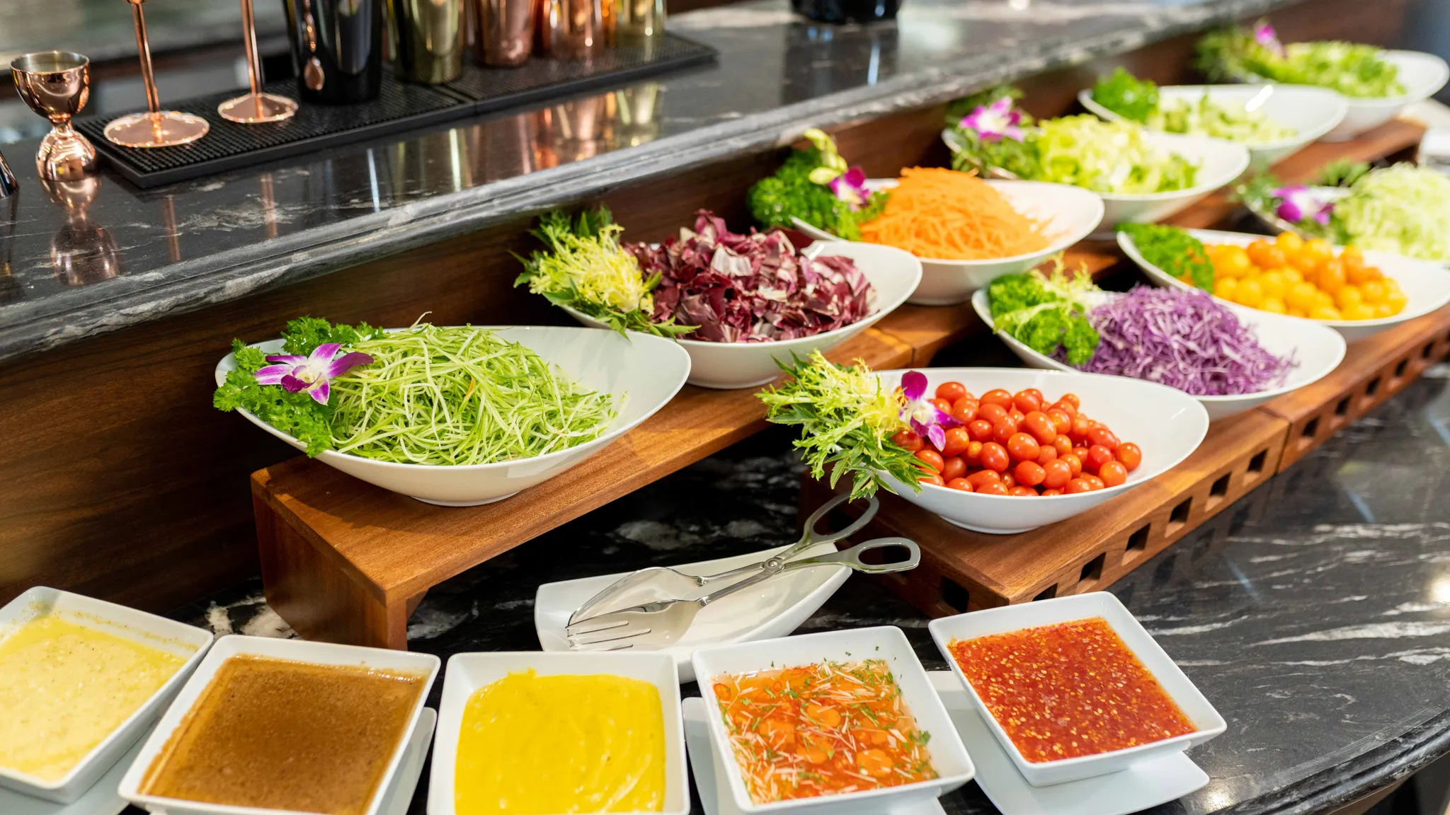 A variety of salad sauce for vegetarian