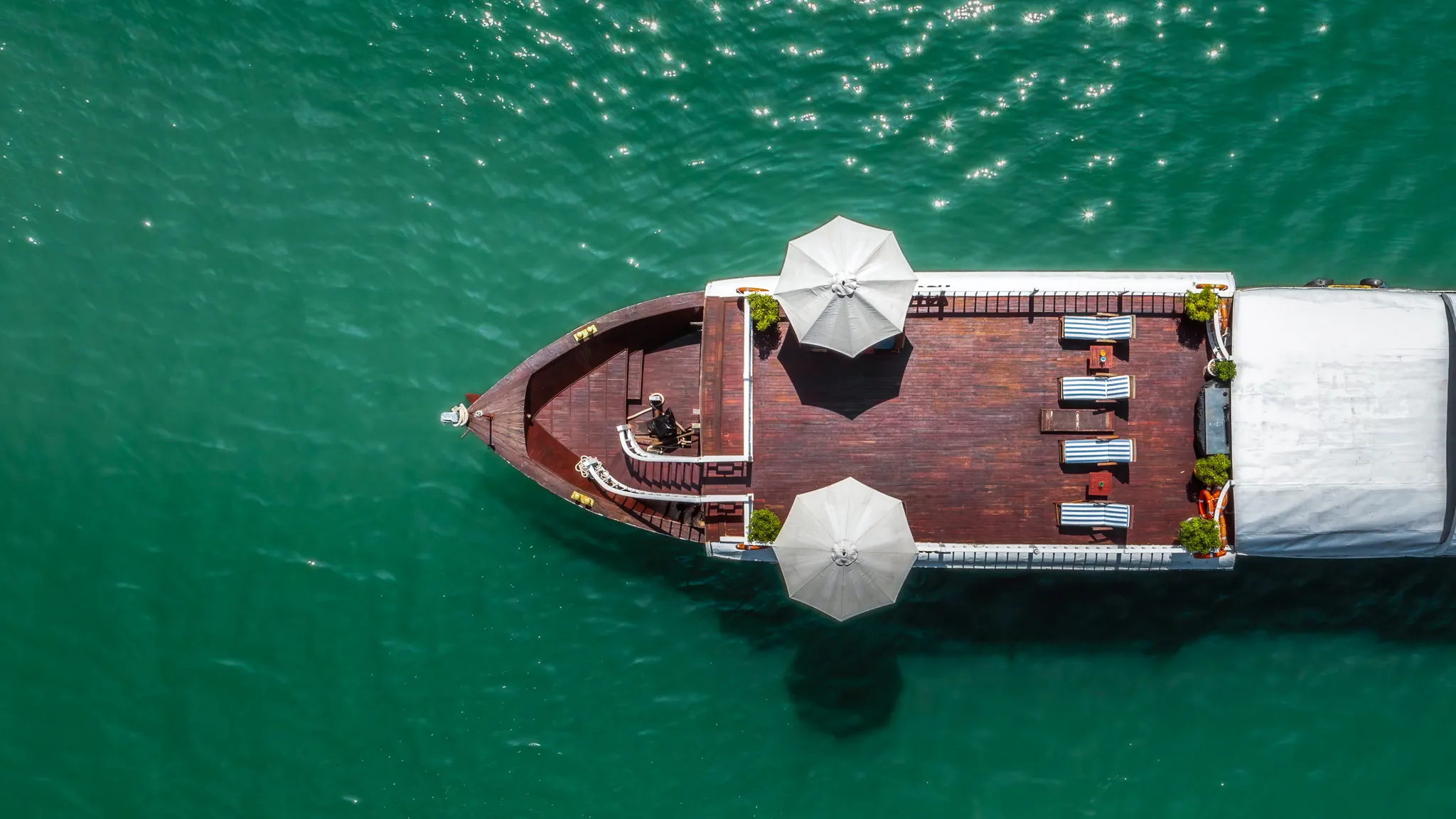 The ship from above