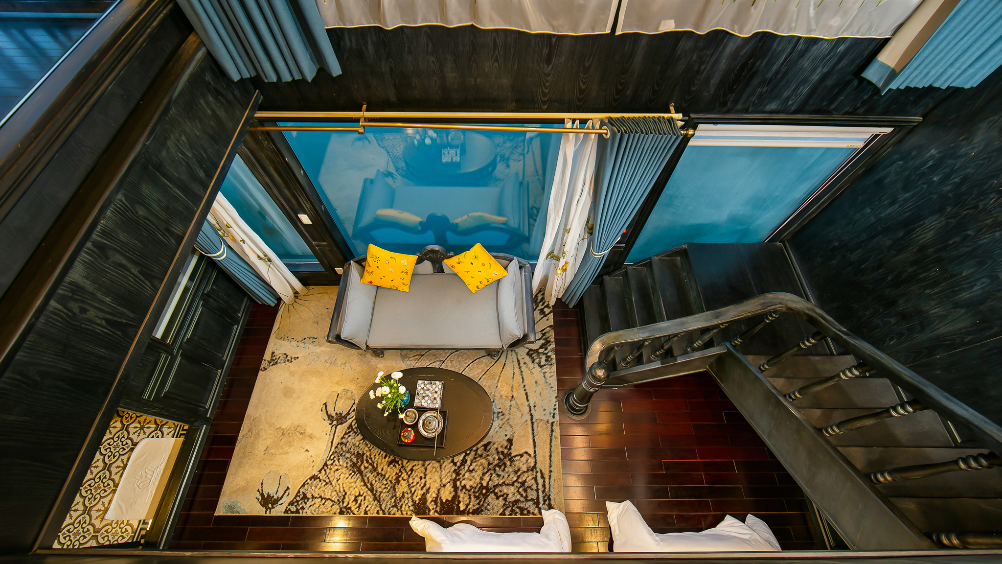 Aerial view from the high floor