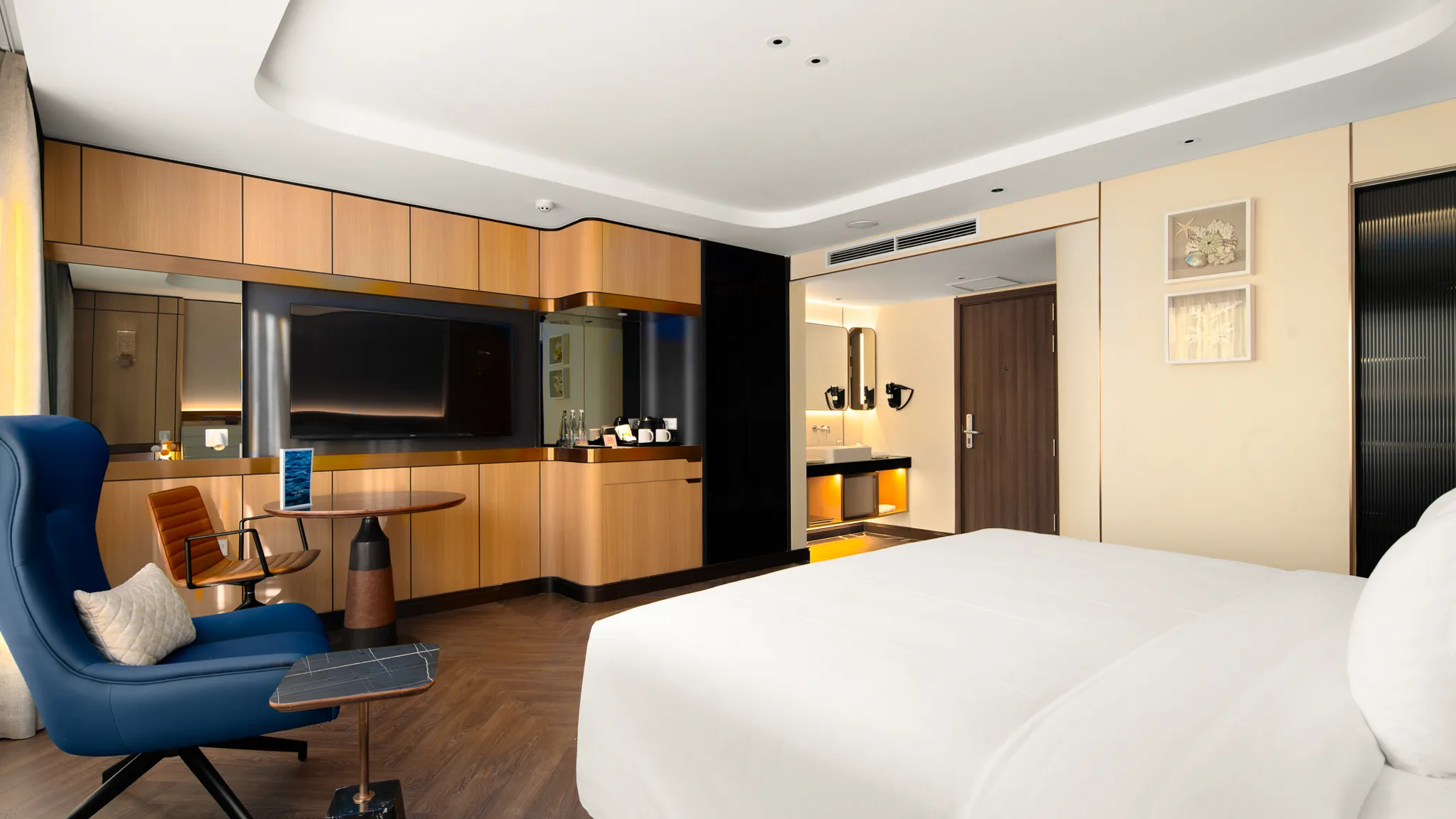 Relax in the well-appointed cabin