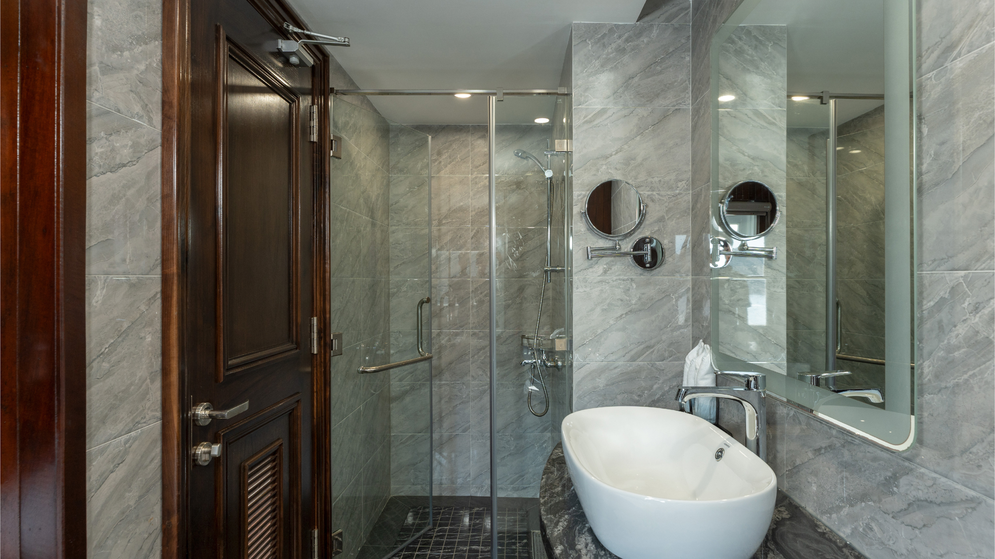 Bathroom and amenities