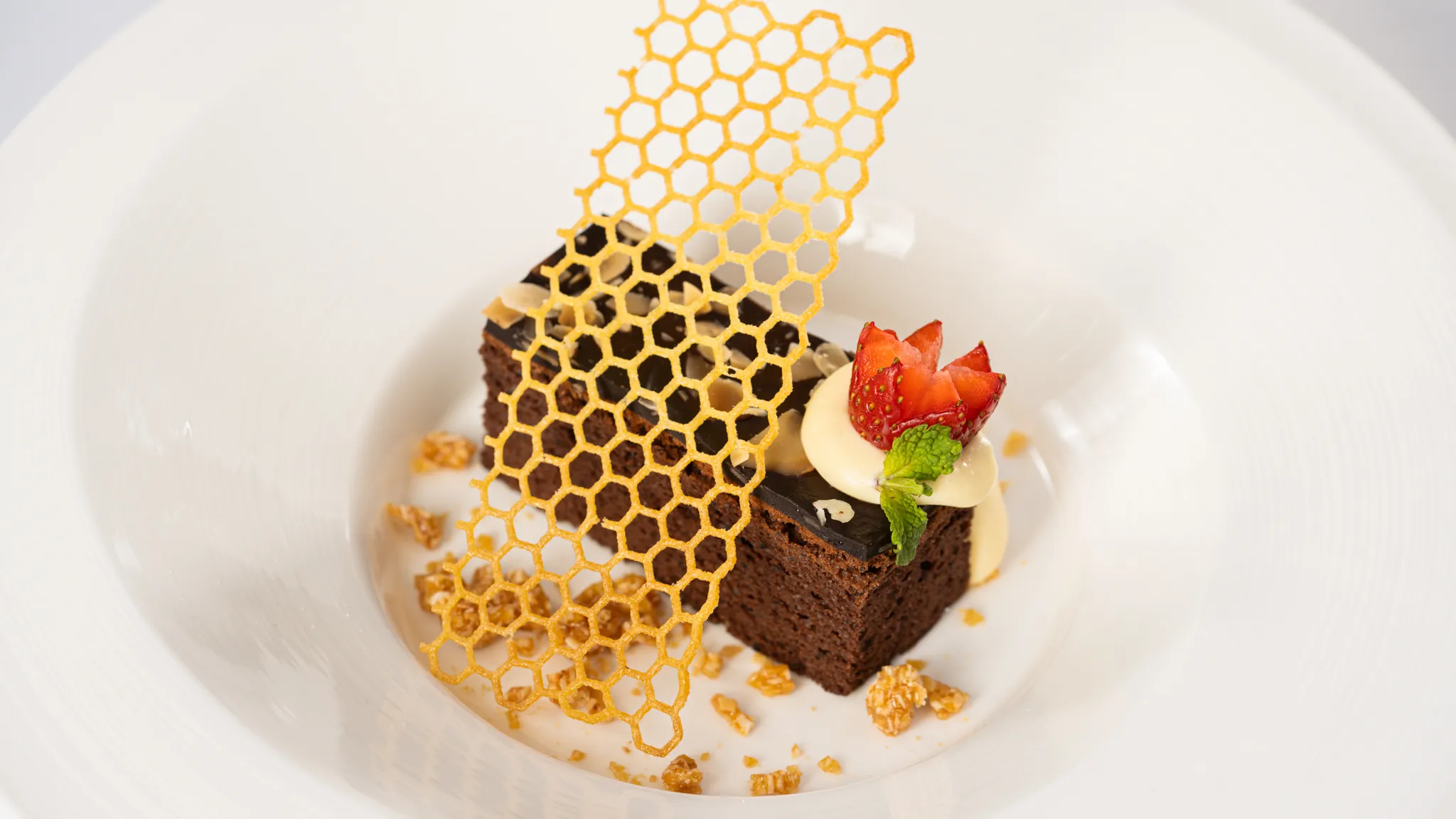 Savor the sweet taste of a chocolate cake