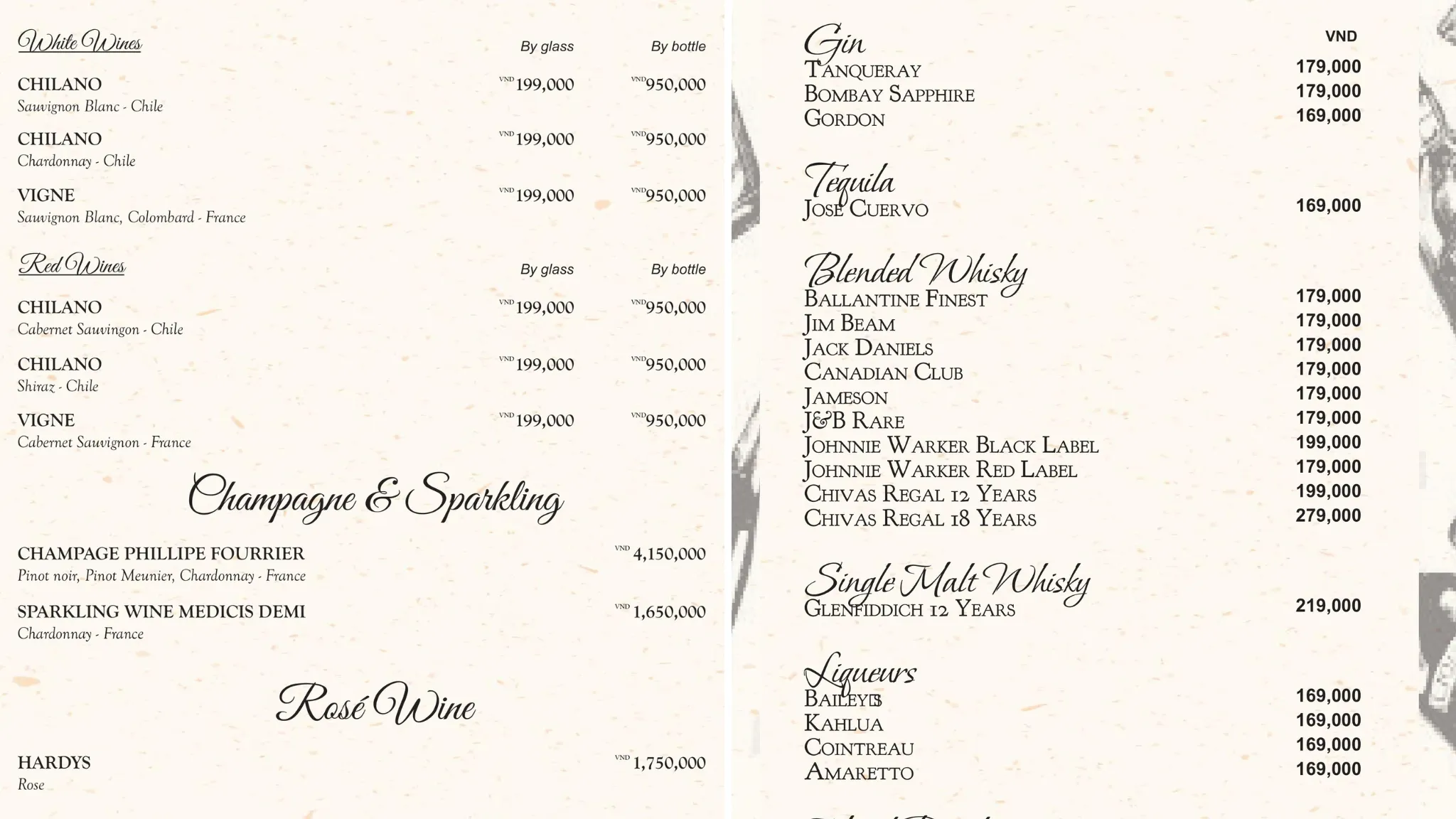 Drink Menu 1