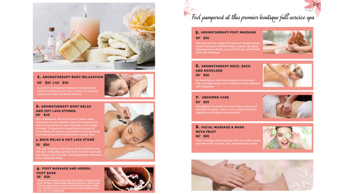 Enjoy one of these massage sessions to refresh yourself after a day of excursions