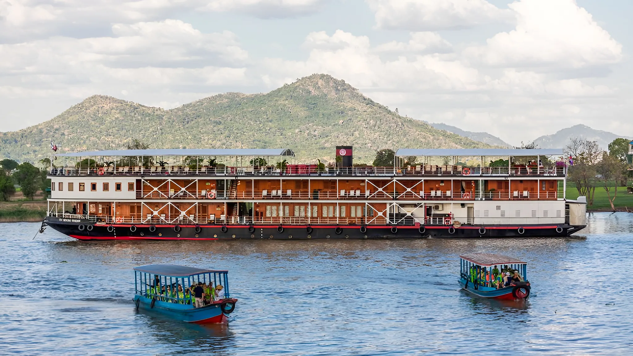 Scenic Mekong riverscape