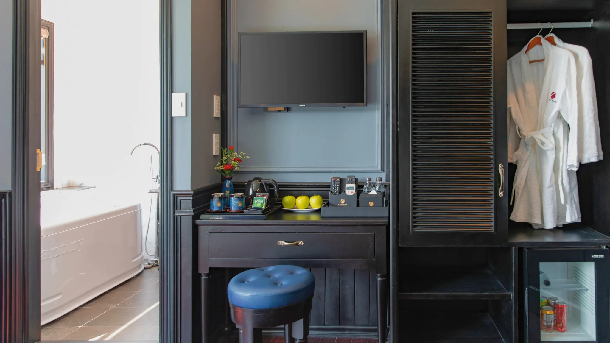 Amenities in the room