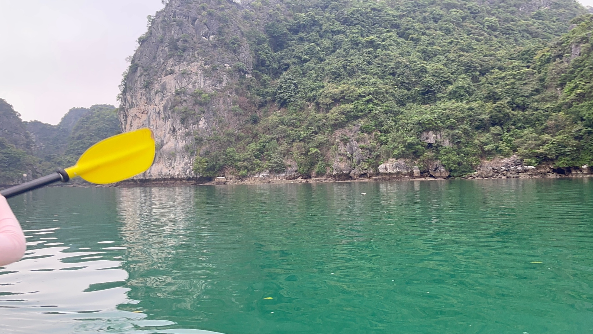 Fun kayaking time in the tranquil Tra Bau Area