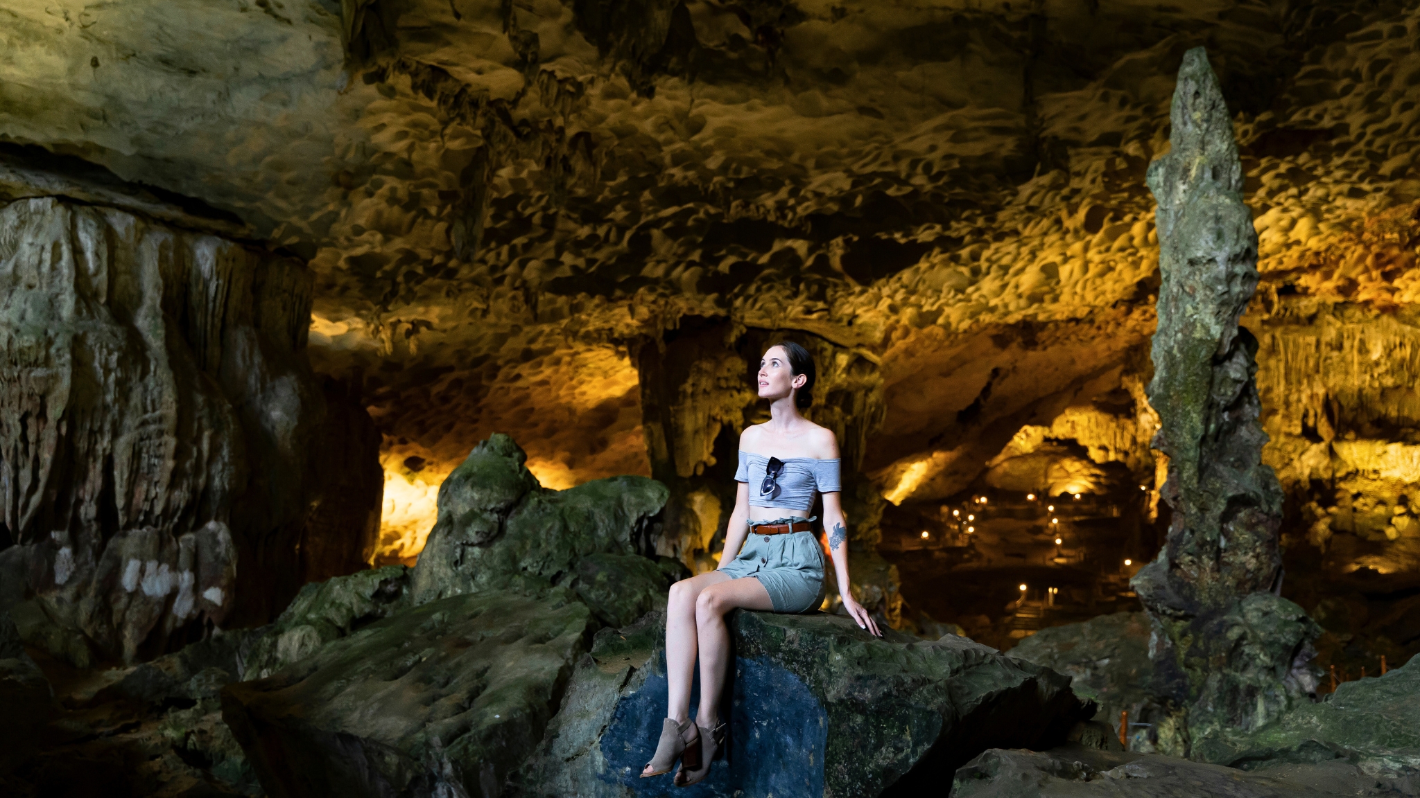Explore the spectacular rock formations on an engaging trip to Sung Sot Cave