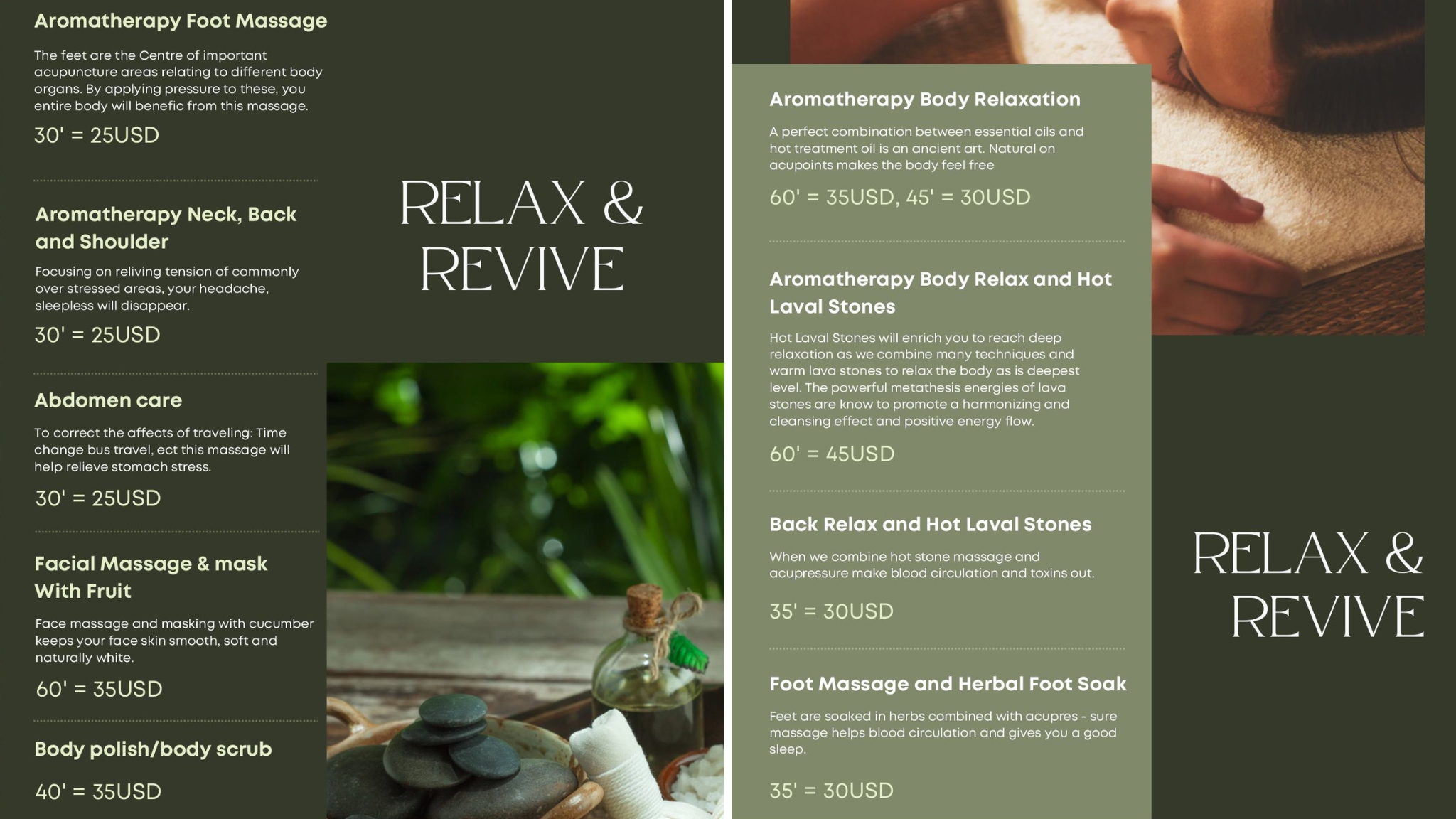 Hera Cruise Halong Bay provides a wide range of wellness options in the spa rooms. There are many professional treatments for customers to enjoy, including lava stones, foot, facial, and body massages.