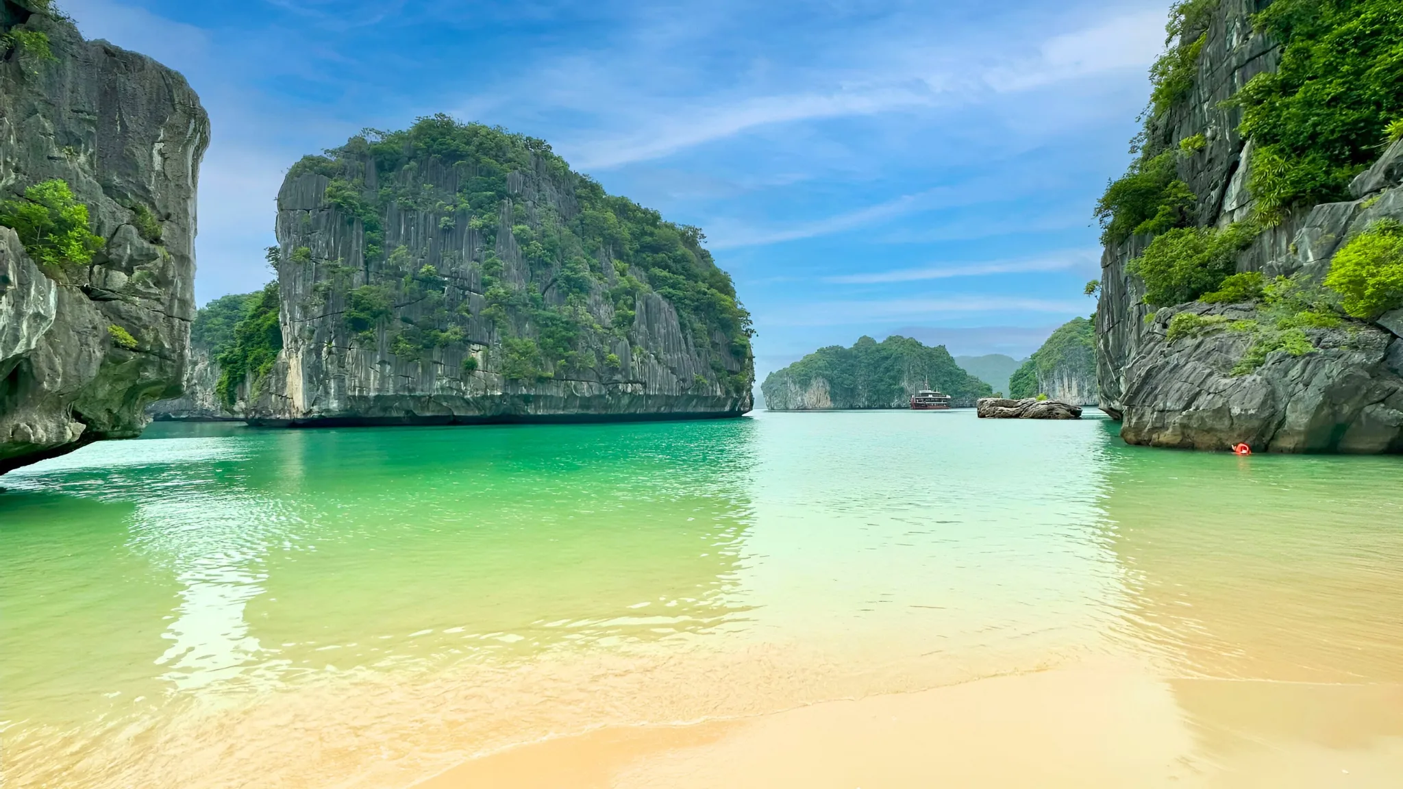 Cool down in the fresh emerald sea