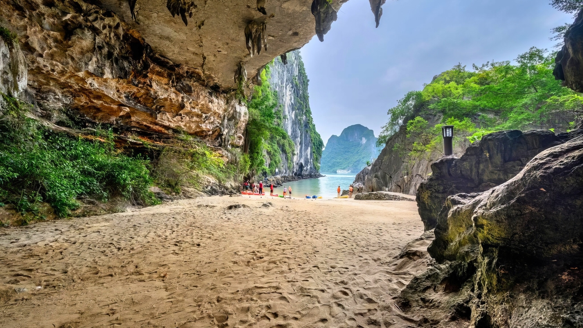 Trinh Nu Cave offers a secluded and peaceful kayaking and swimming experience.