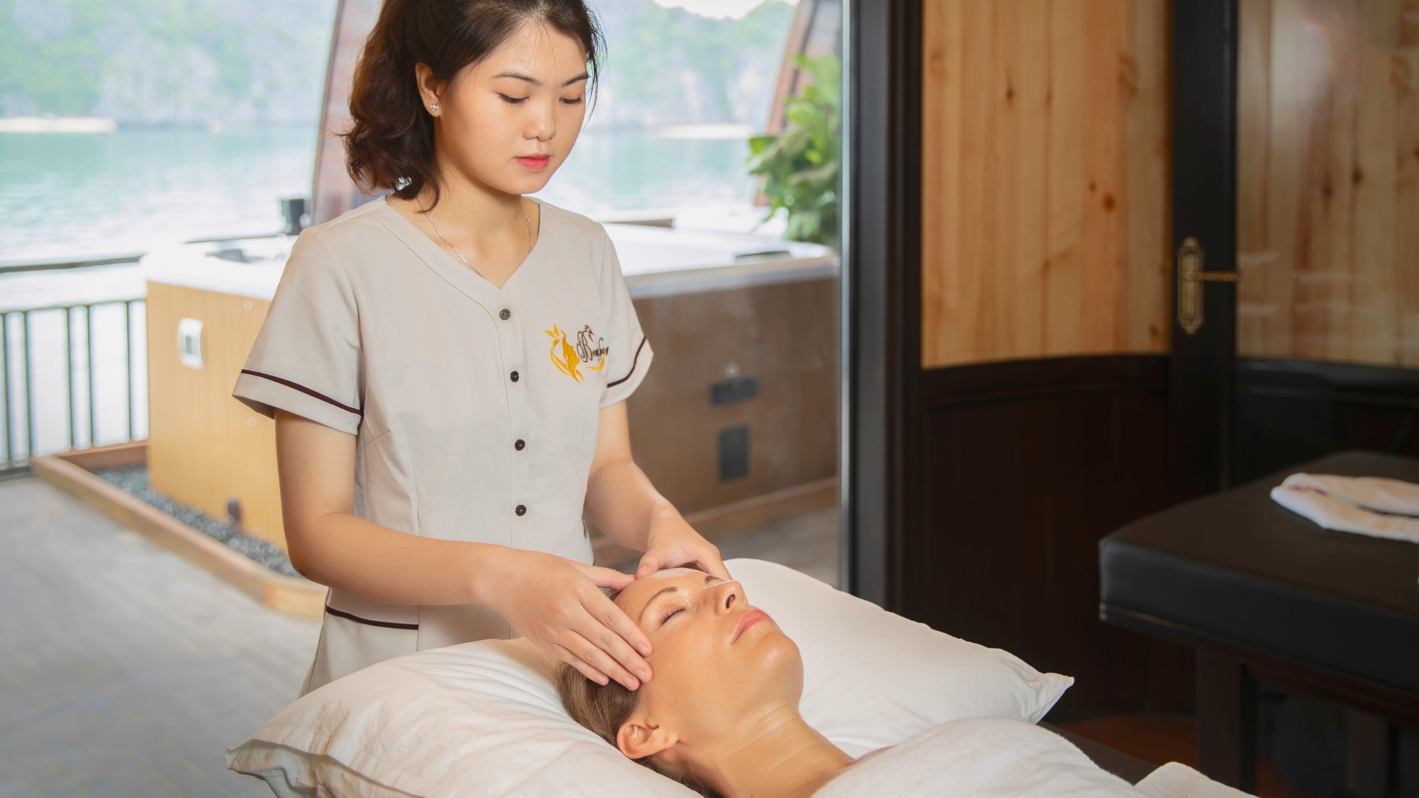 Soothe your body with a spa session after a long active day.