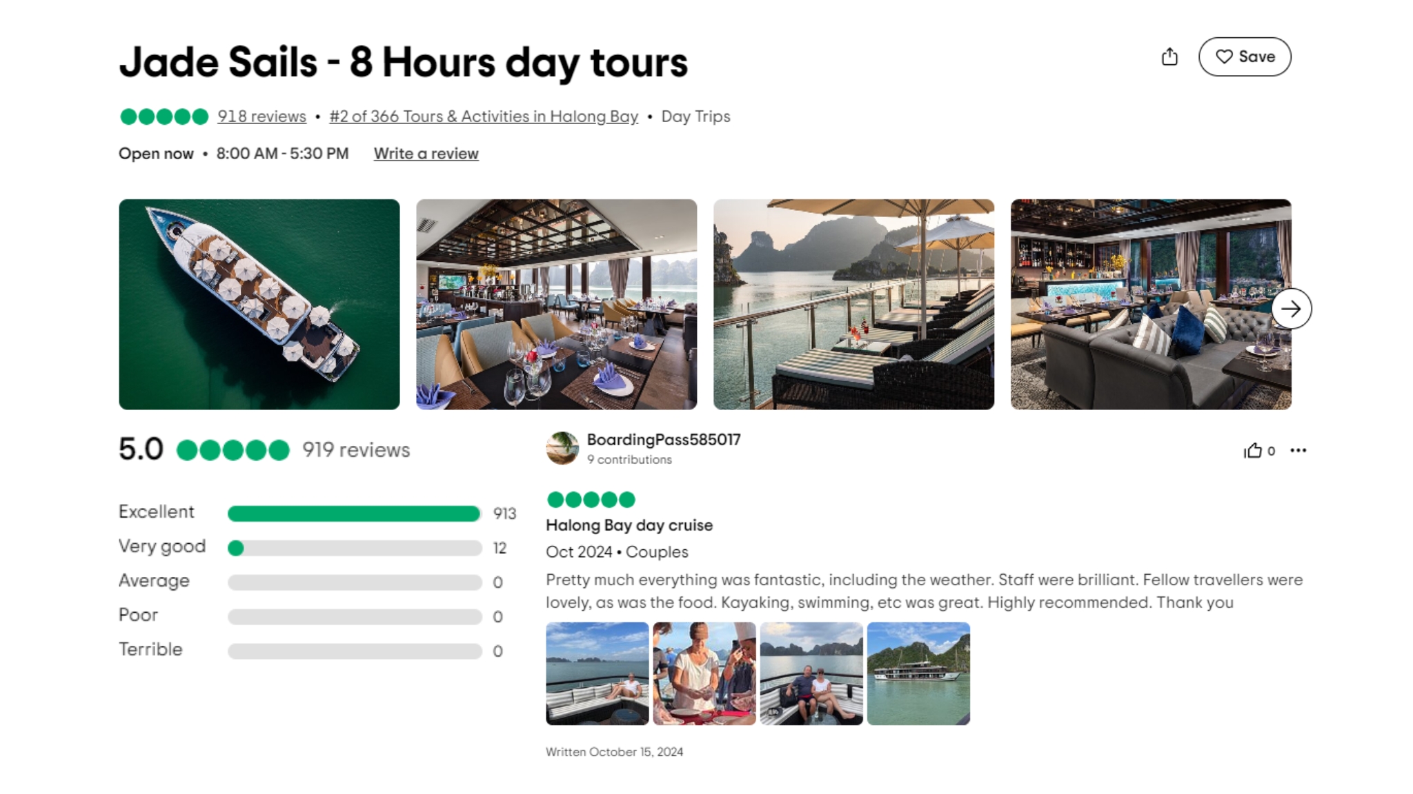 Many tourists highly recommend Jade Sails for a fantastic day cruise experience.