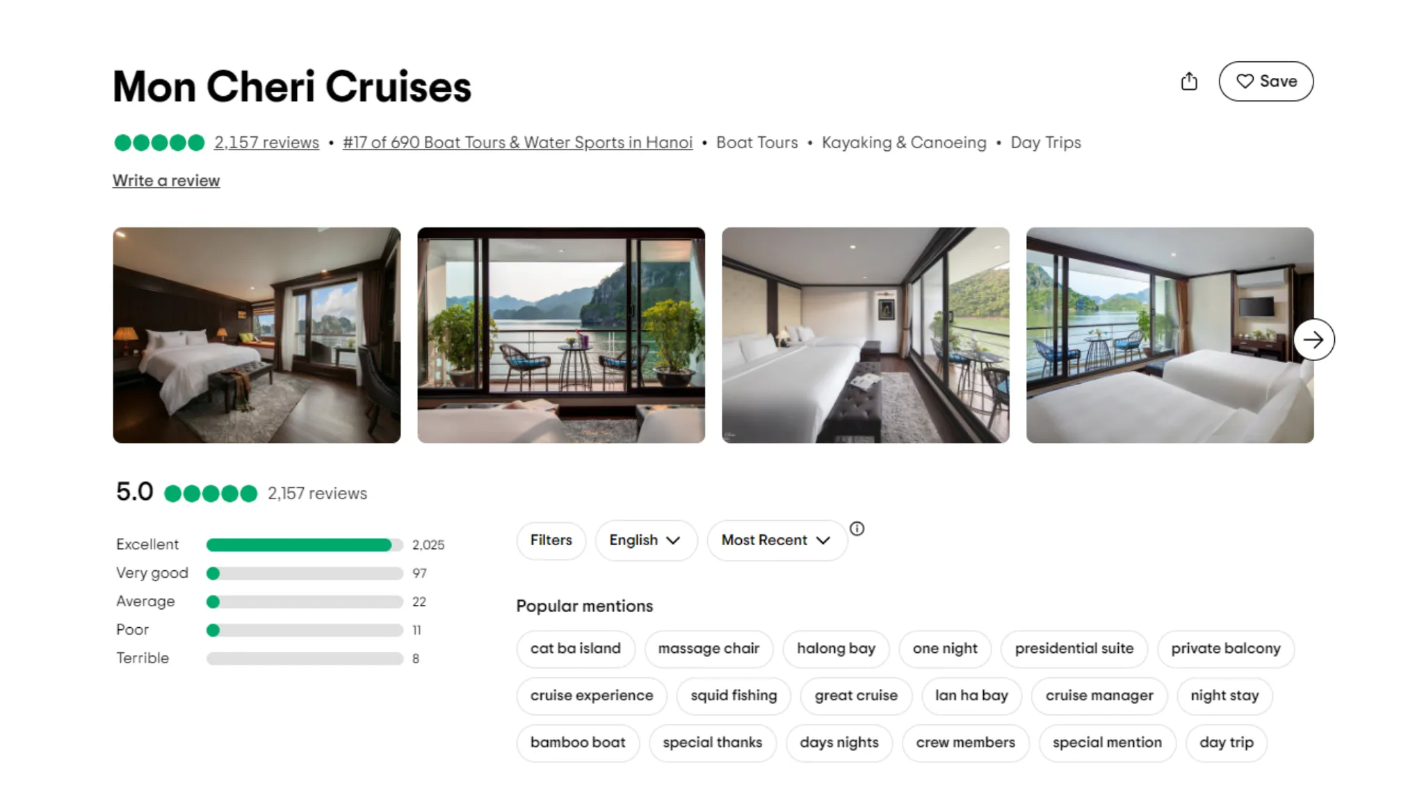 Mon Cheri Halong Bay On Tripadvisor