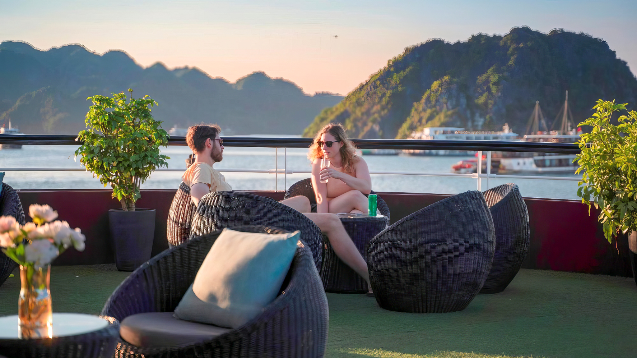 Join the Sunset Party to unwind after a day of excursions